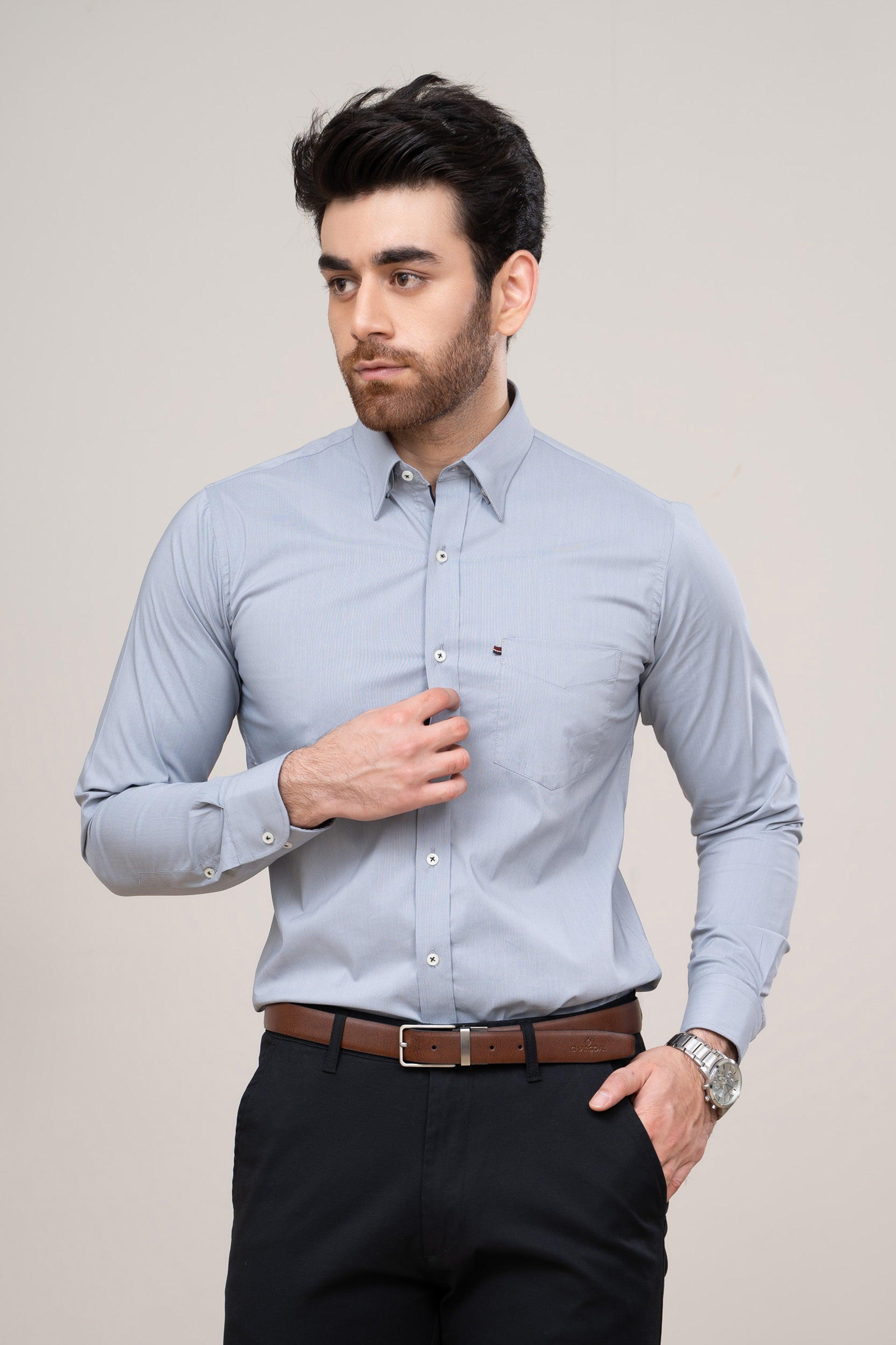 SMART SHIRT GREY at Charcoal Clothing