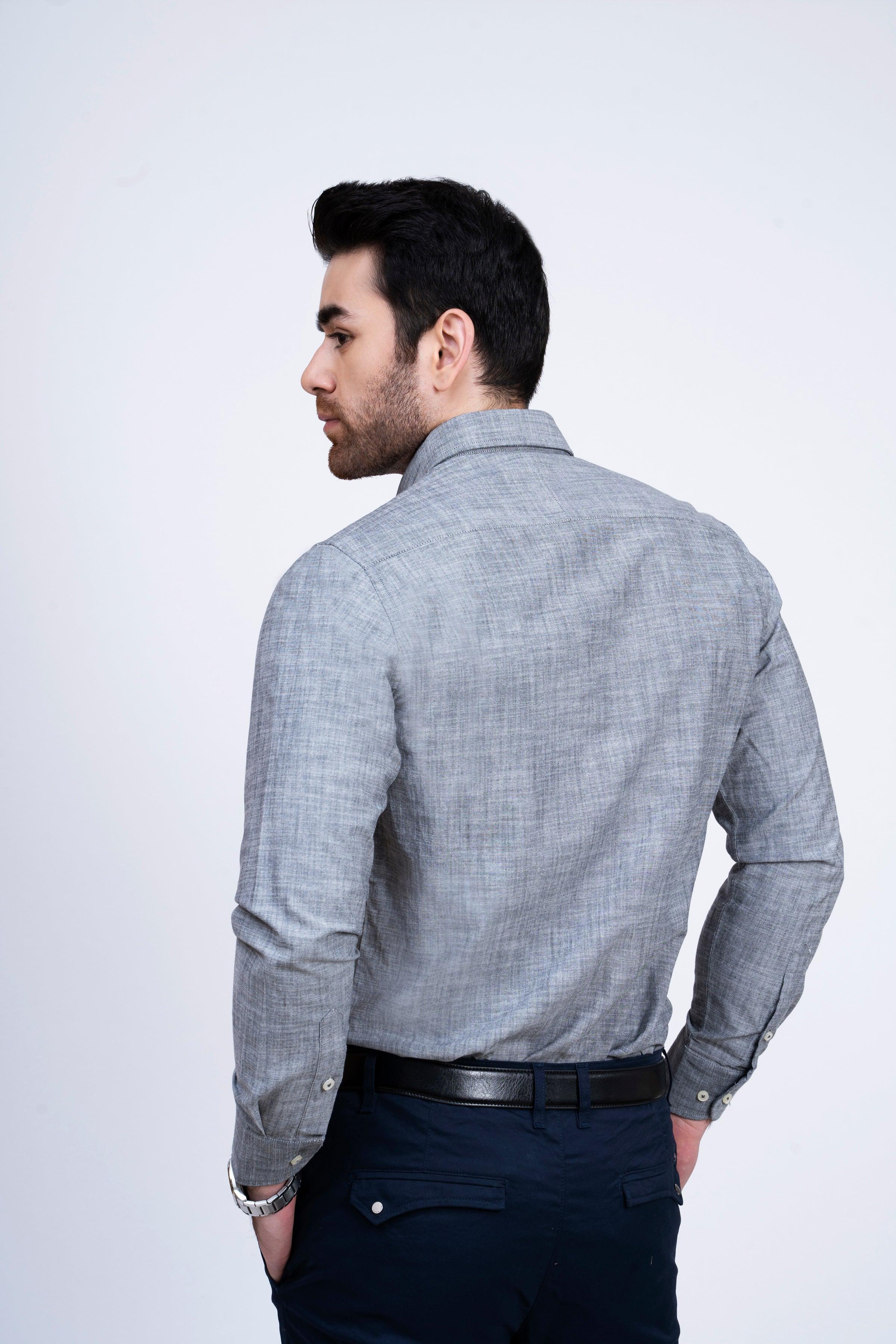 SMART SHIRT GREY at Charcoal Clothing