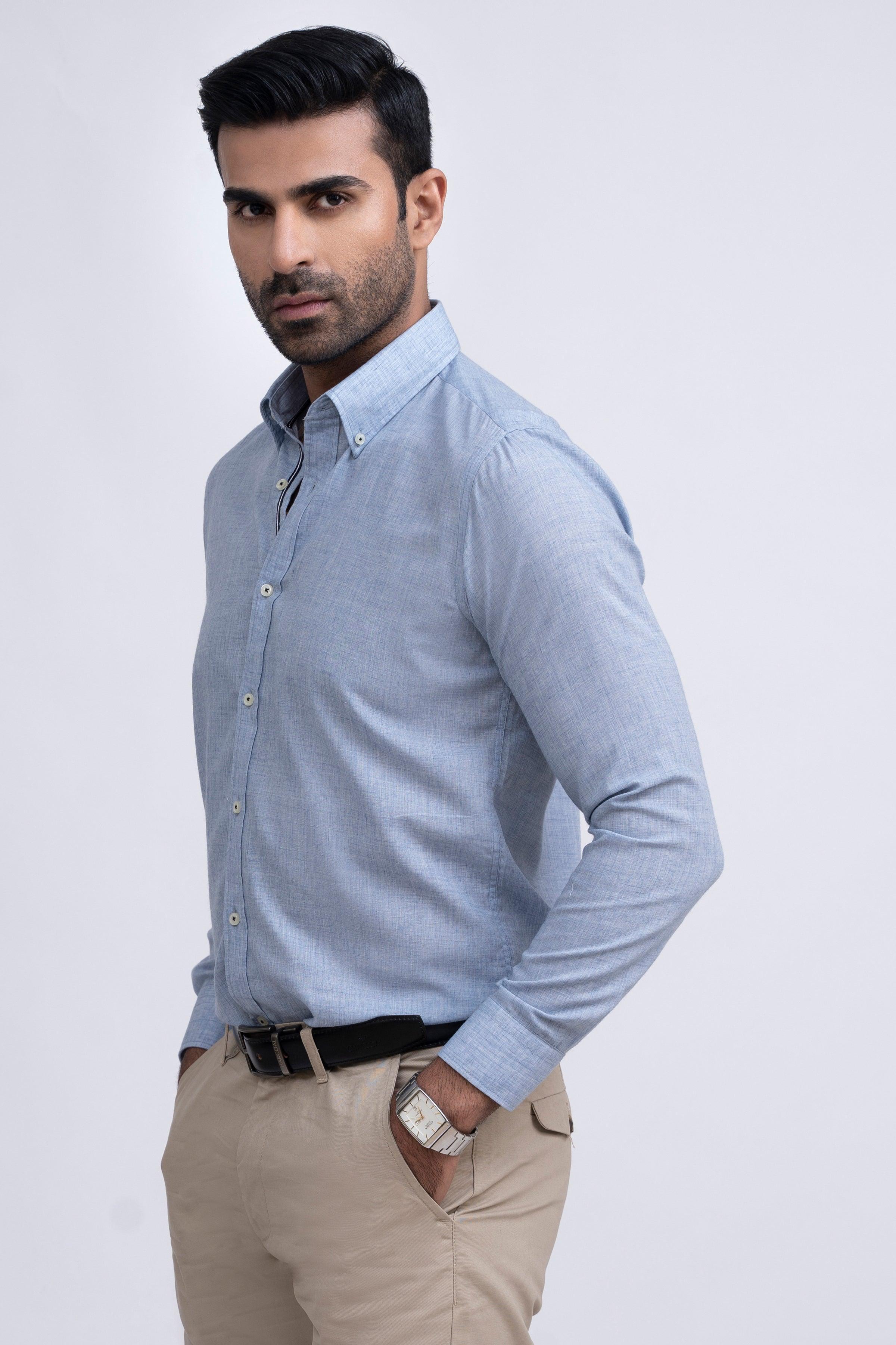 SMART SHIRT INK BLUE at Charcoal Clothing