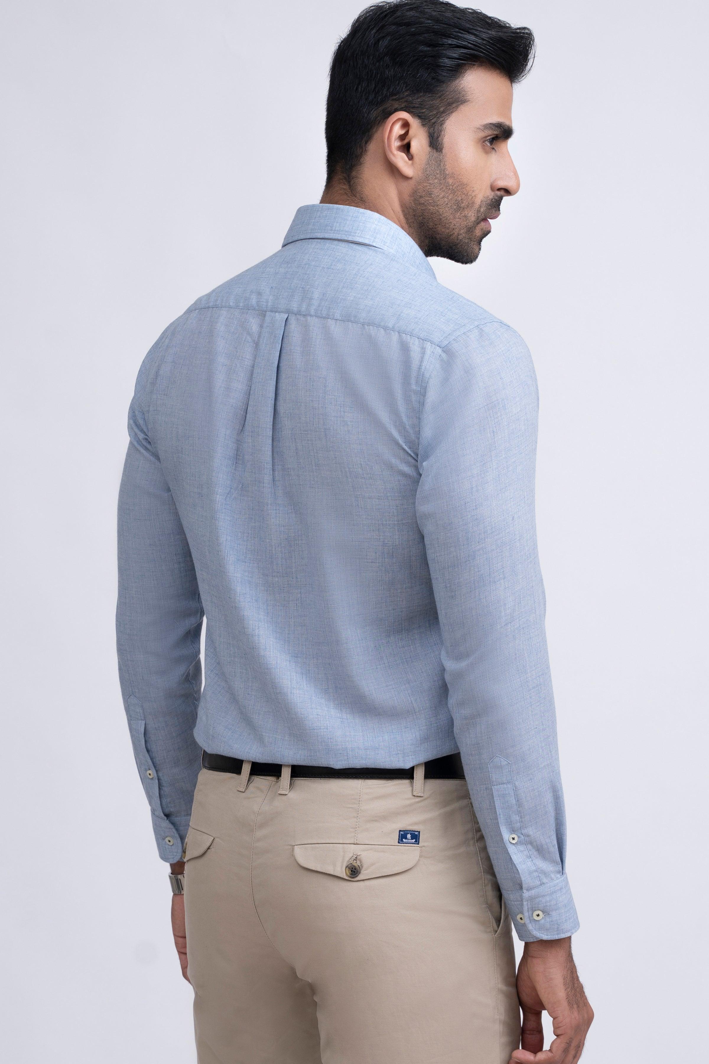 SMART SHIRT INK BLUE at Charcoal Clothing