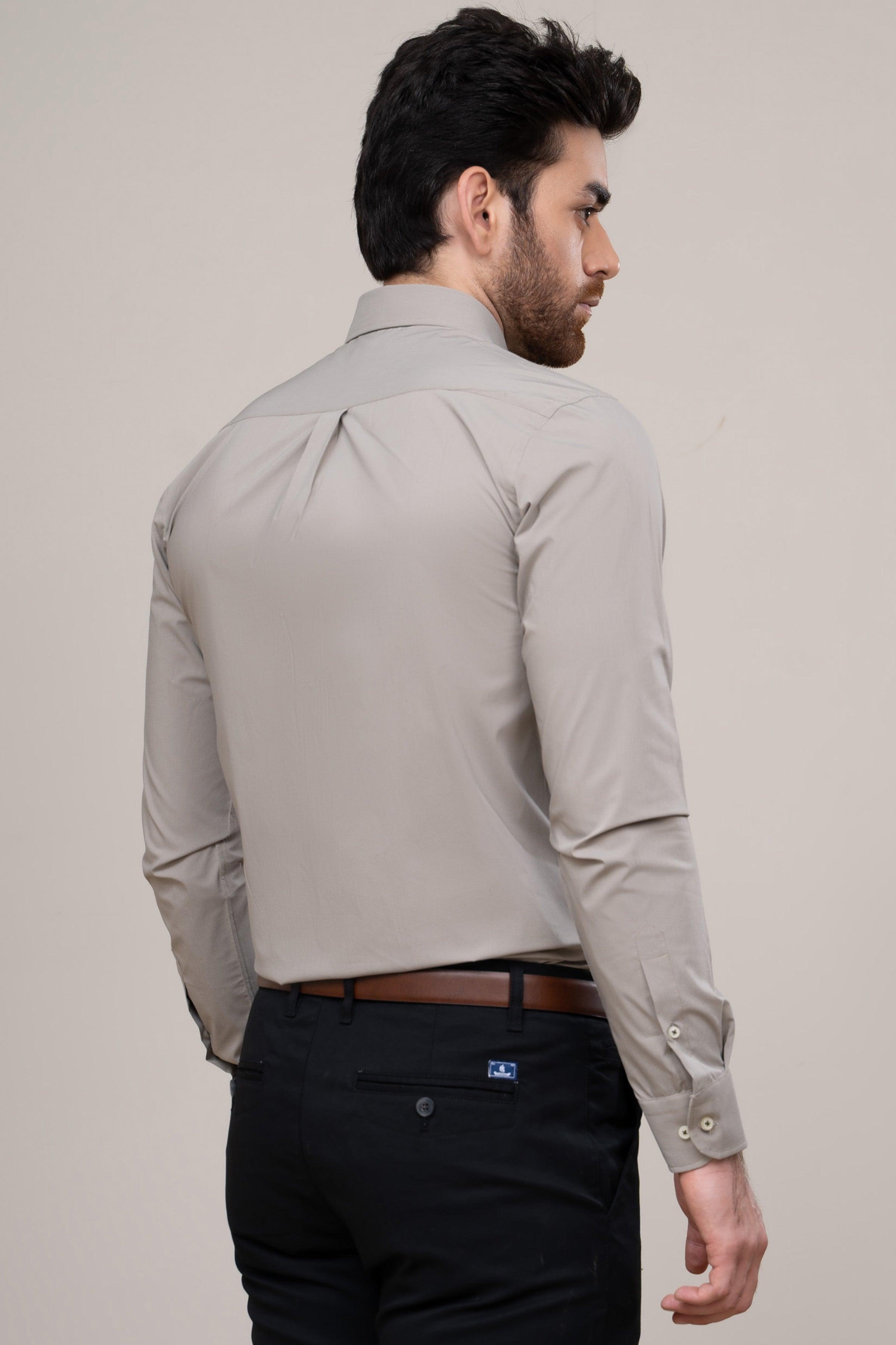 SMART SHIRT KHAKI at Charcoal Clothing