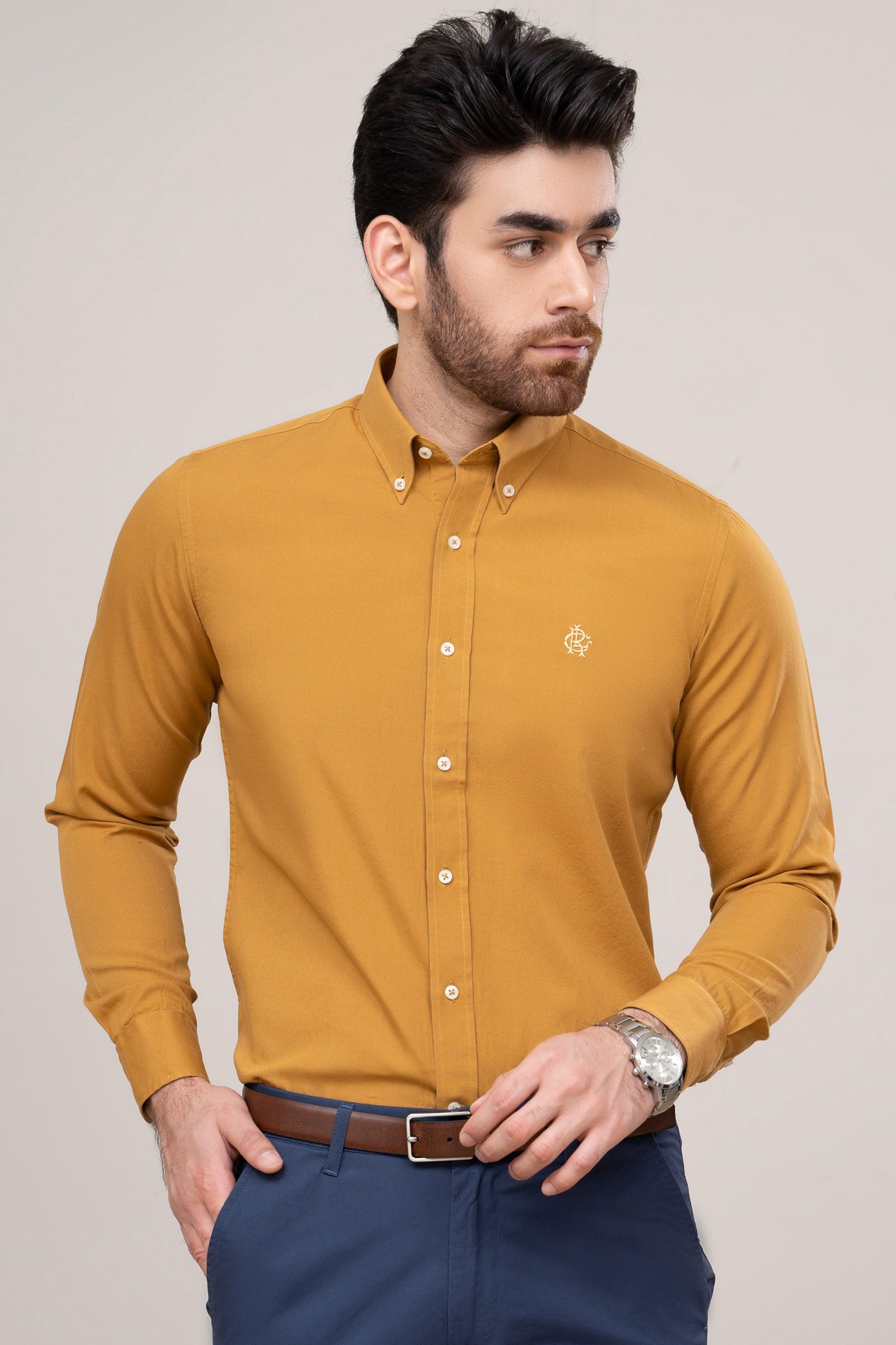 SMART SHIRT KHAKI at Charcoal Clothing