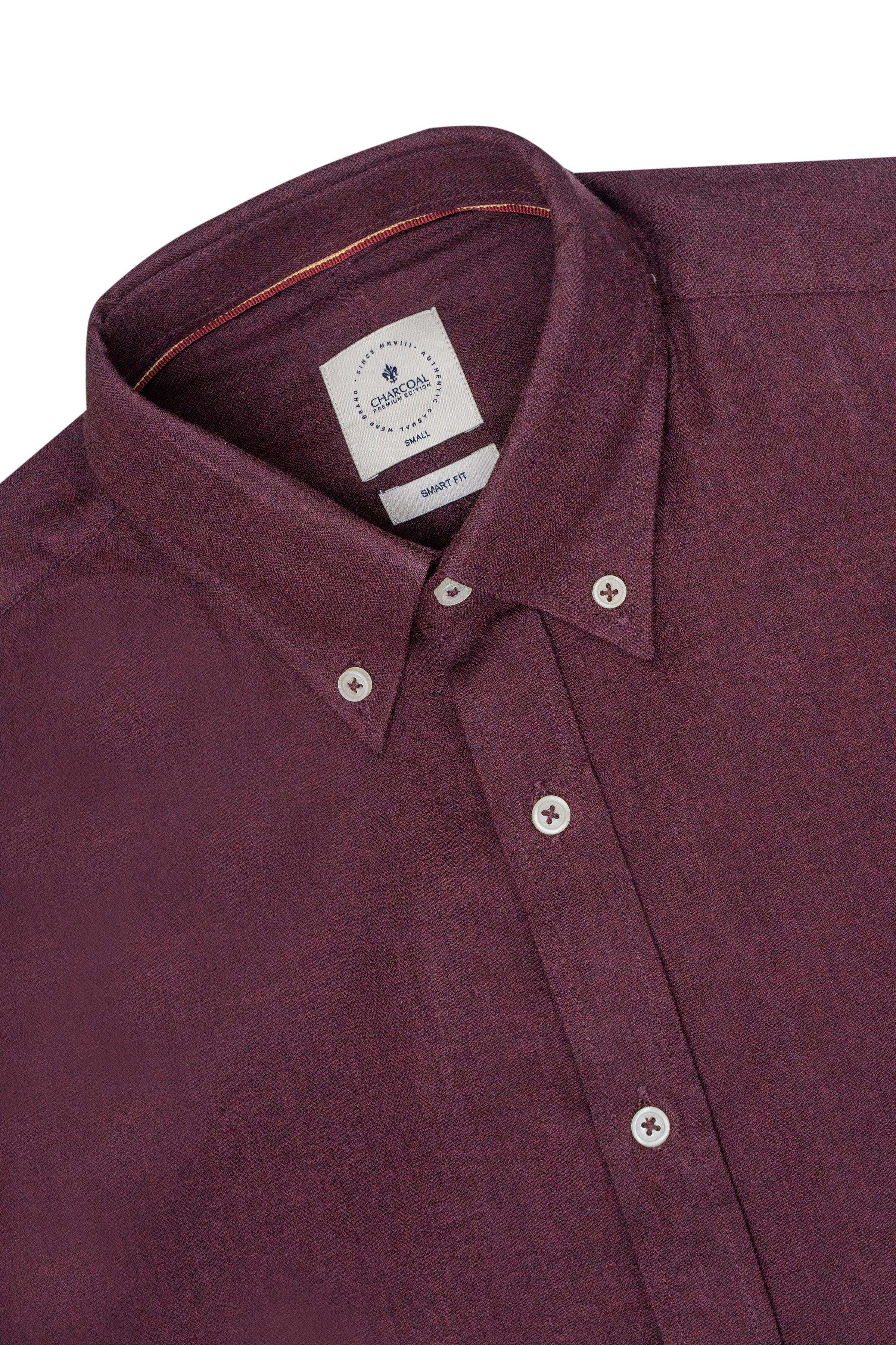 SMART SHIRT MAROON at Charcoal Clothing