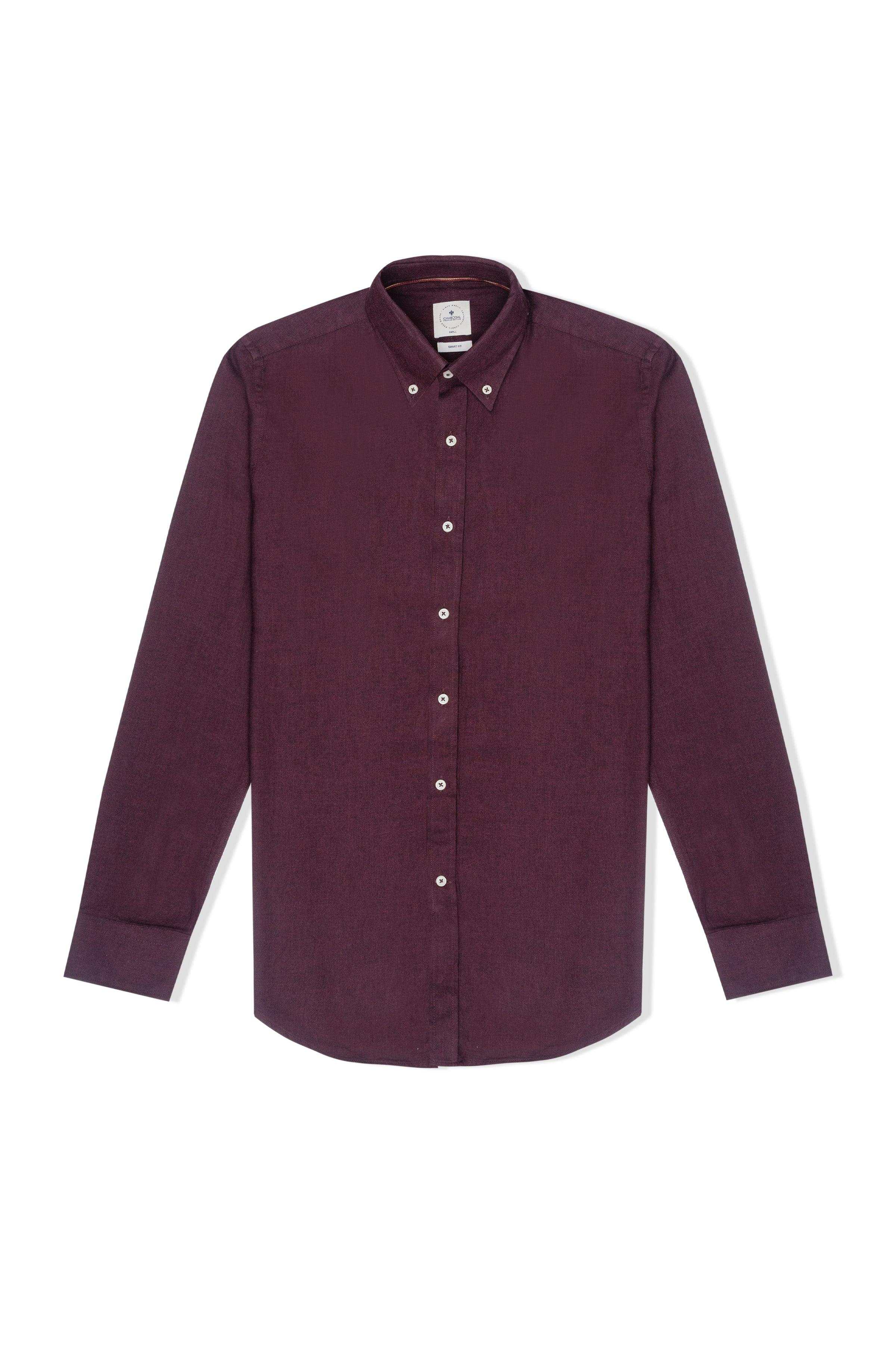 SMART SHIRT MAROON at Charcoal Clothing