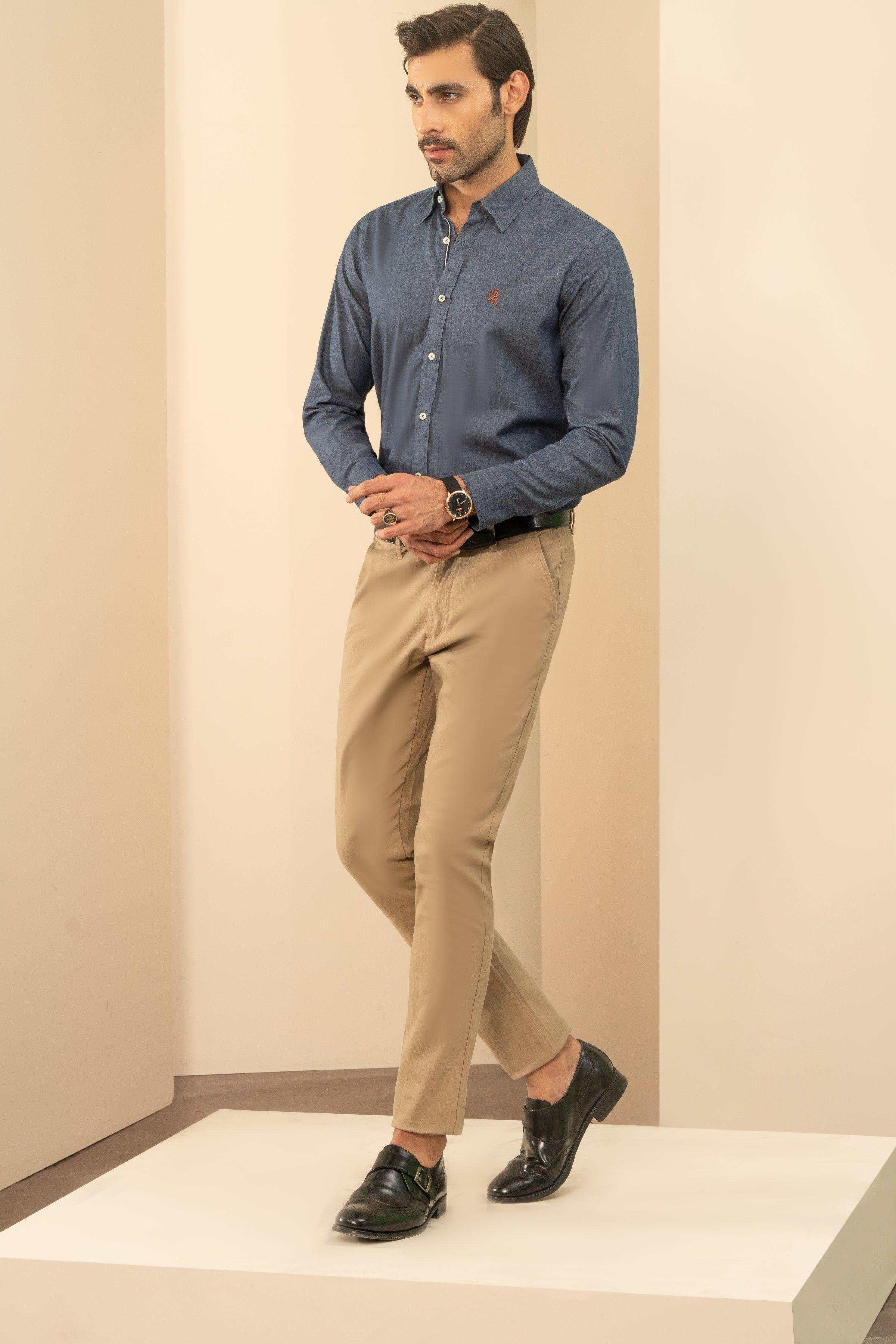 SMART SHIRT NAVY BLUE at Charcoal Clothing
