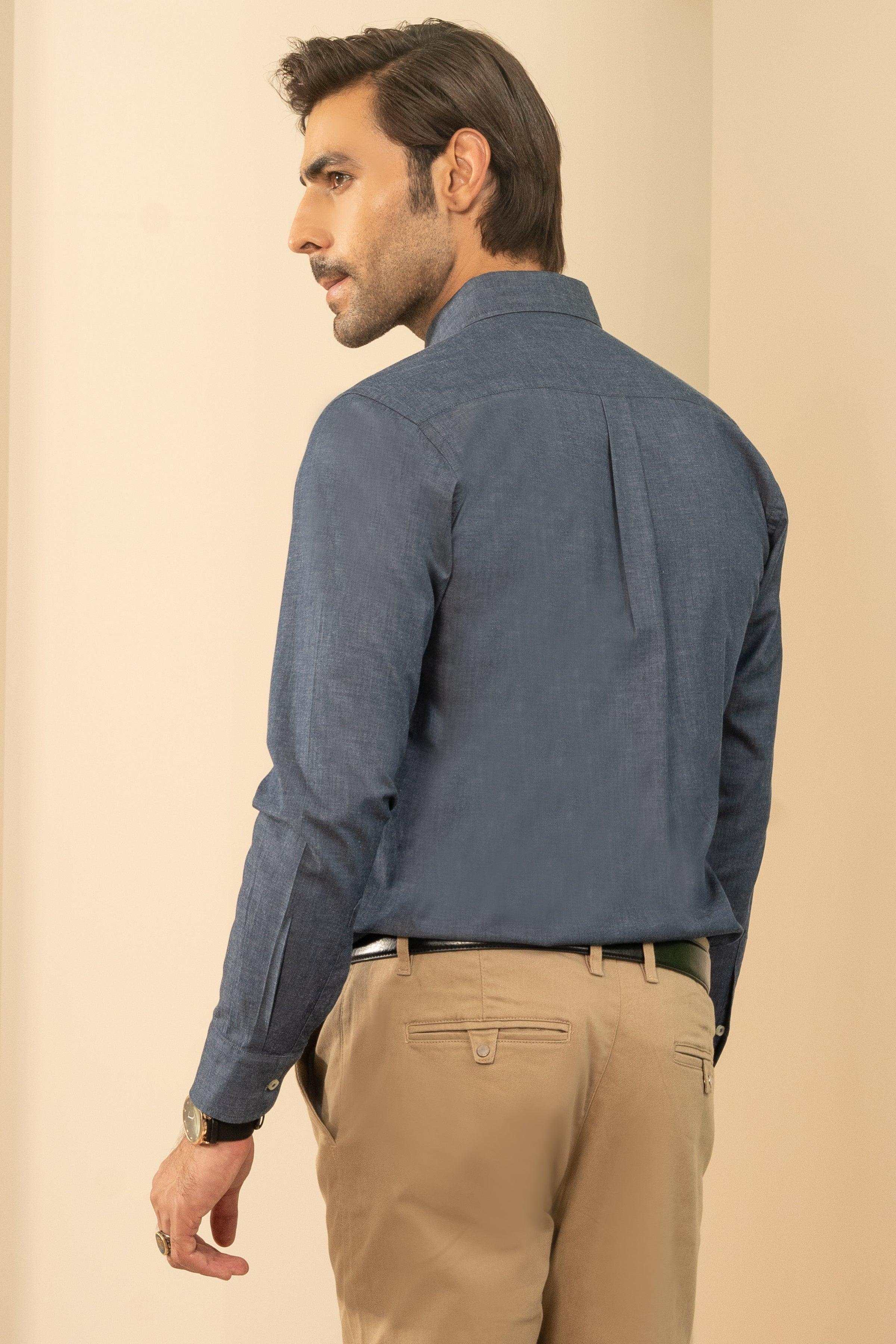 SMART SHIRT NAVY BLUE at Charcoal Clothing