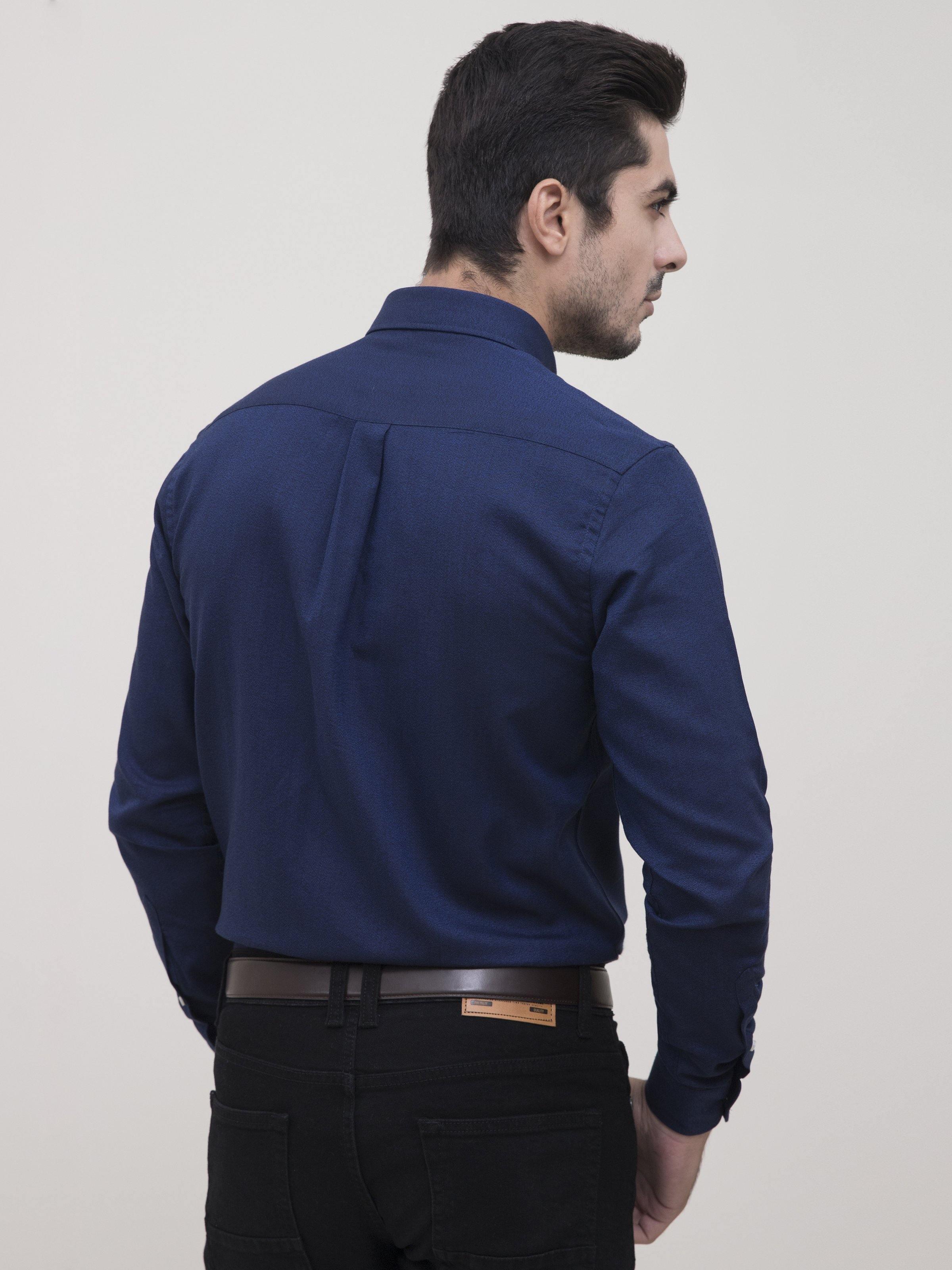 SMART SHIRT NAVY at Charcoal Clothing