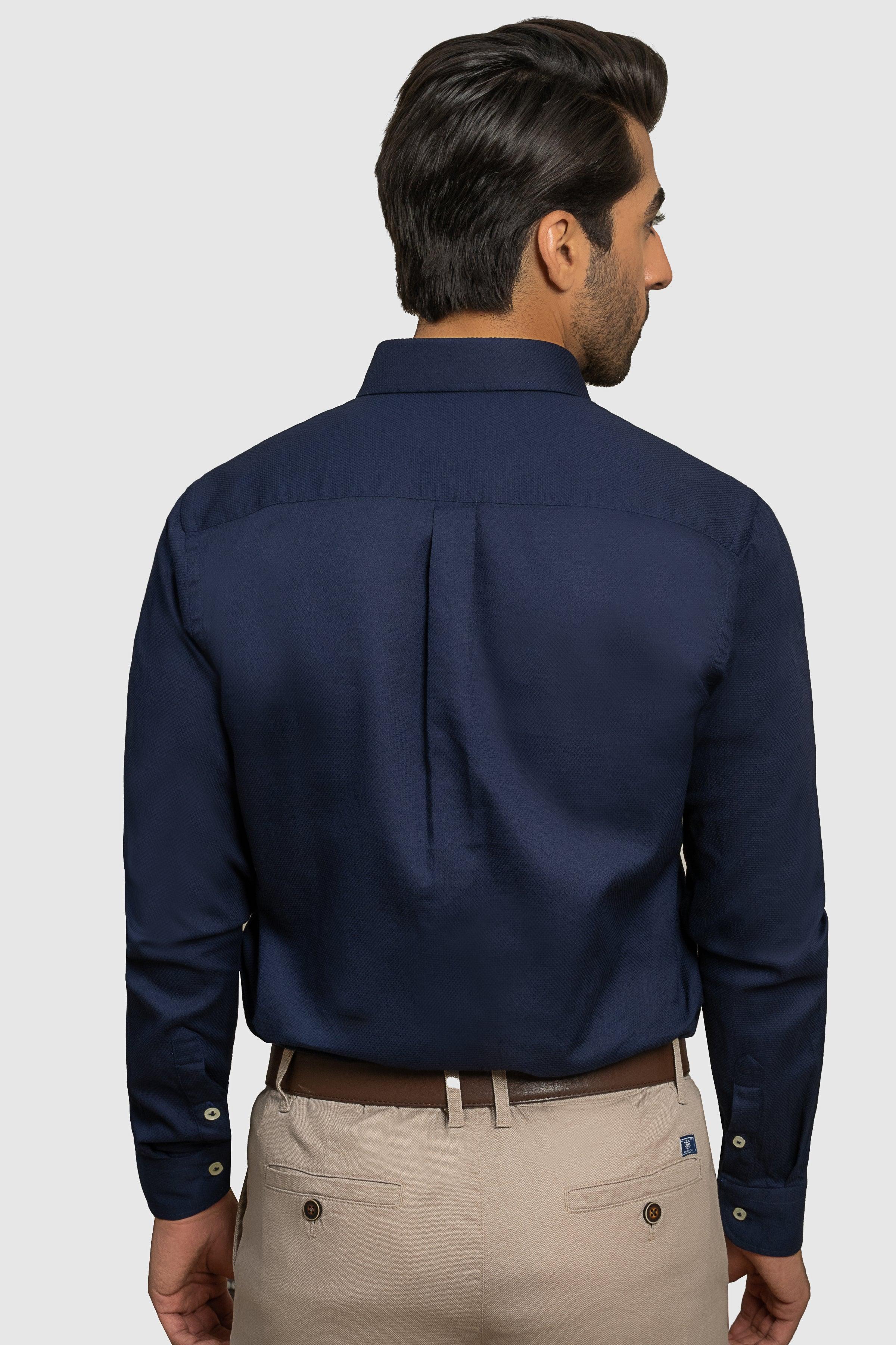 SMART SHIRT NAVY at Charcoal Clothing