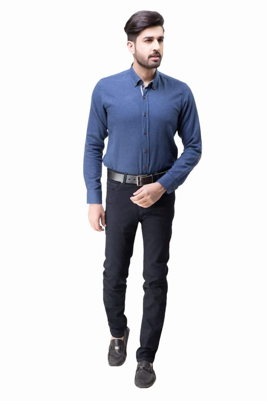 SMART SHIRT Navy Blue at Charcoal Clothing