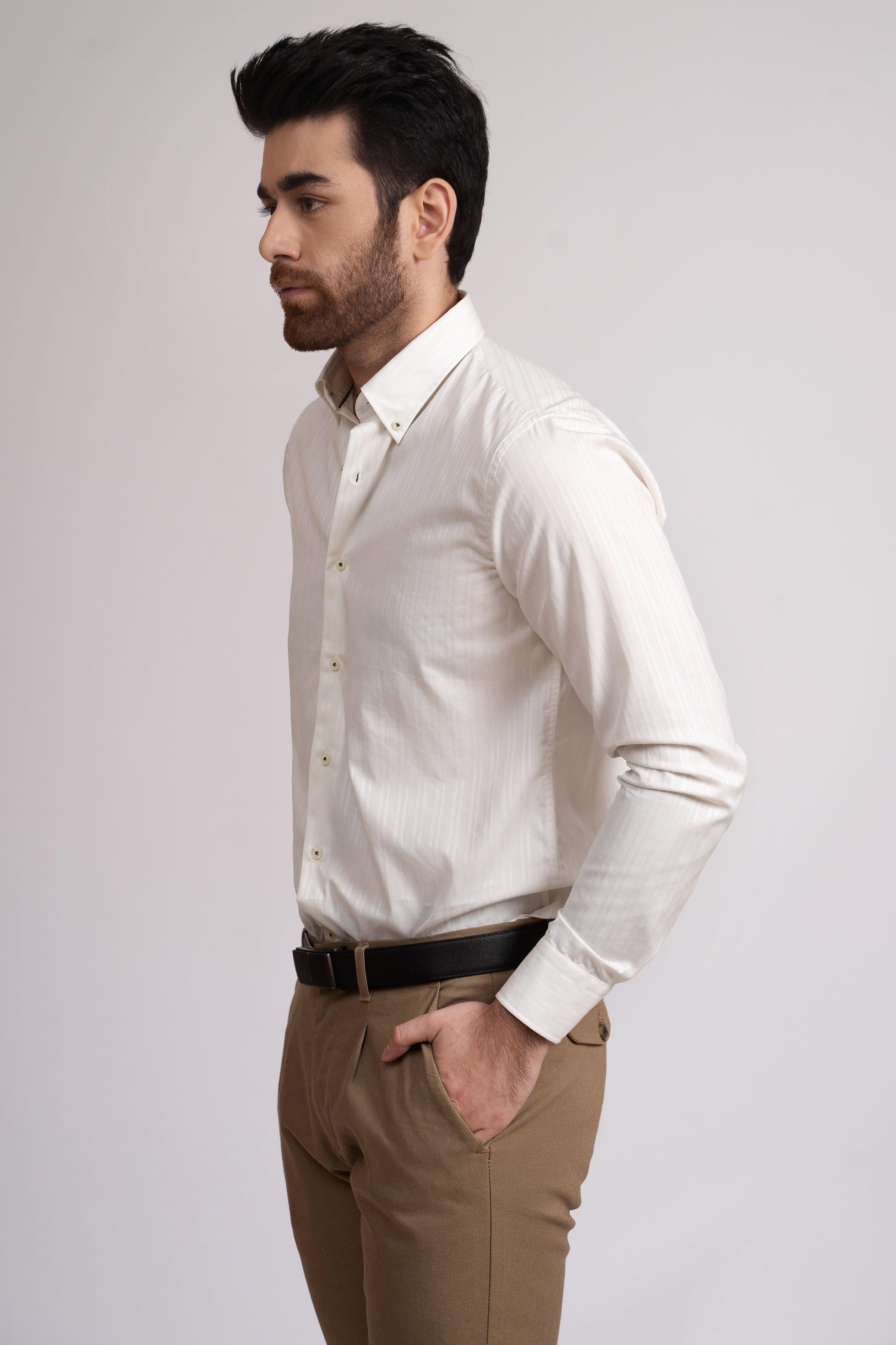 SMART SHIRT OFF WHITE at Charcoal Clothing