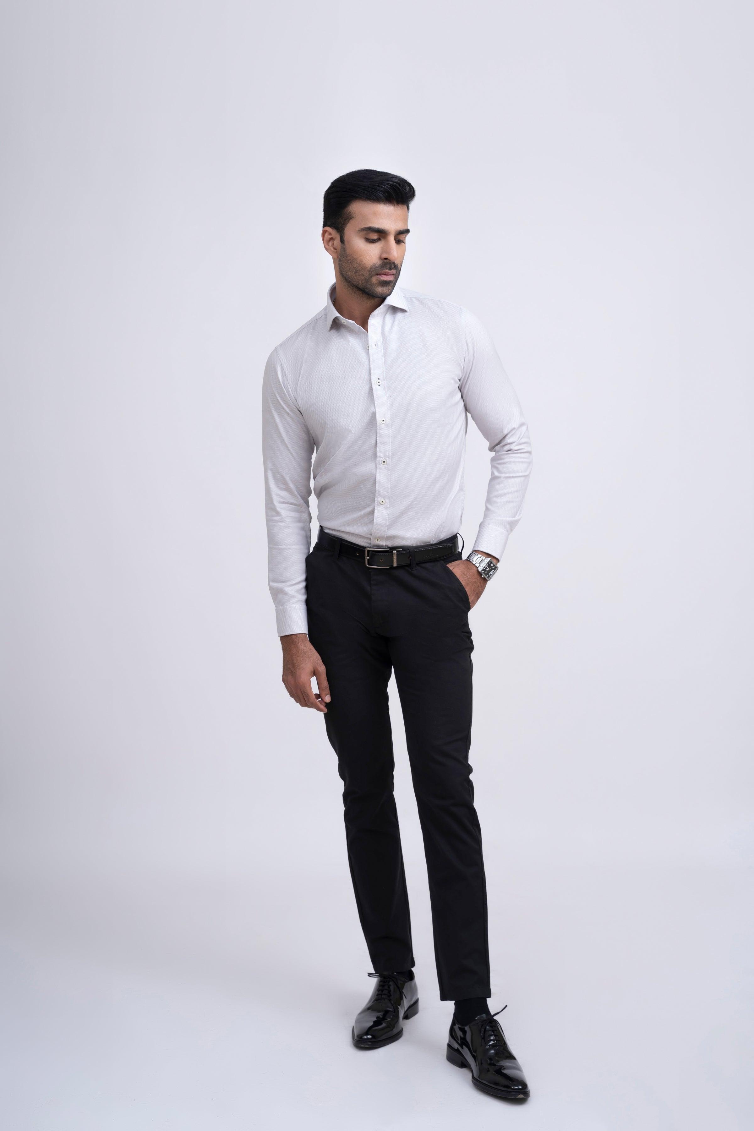 SMART SHIRT OFF WHITE at Charcoal Clothing