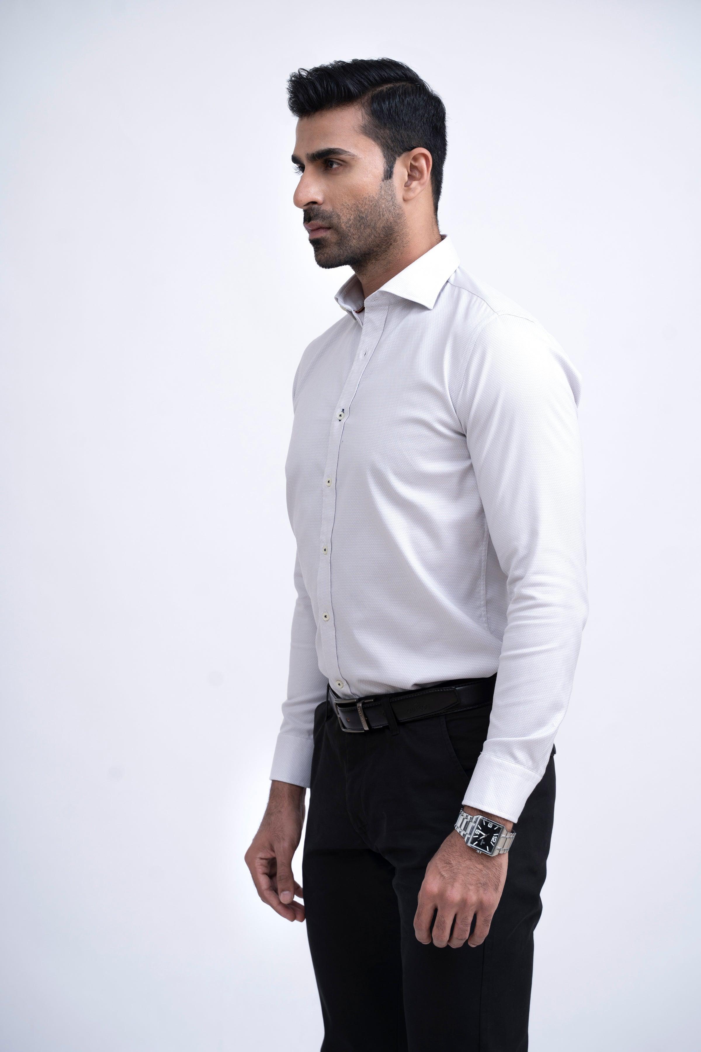 SMART SHIRT OFF WHITE at Charcoal Clothing