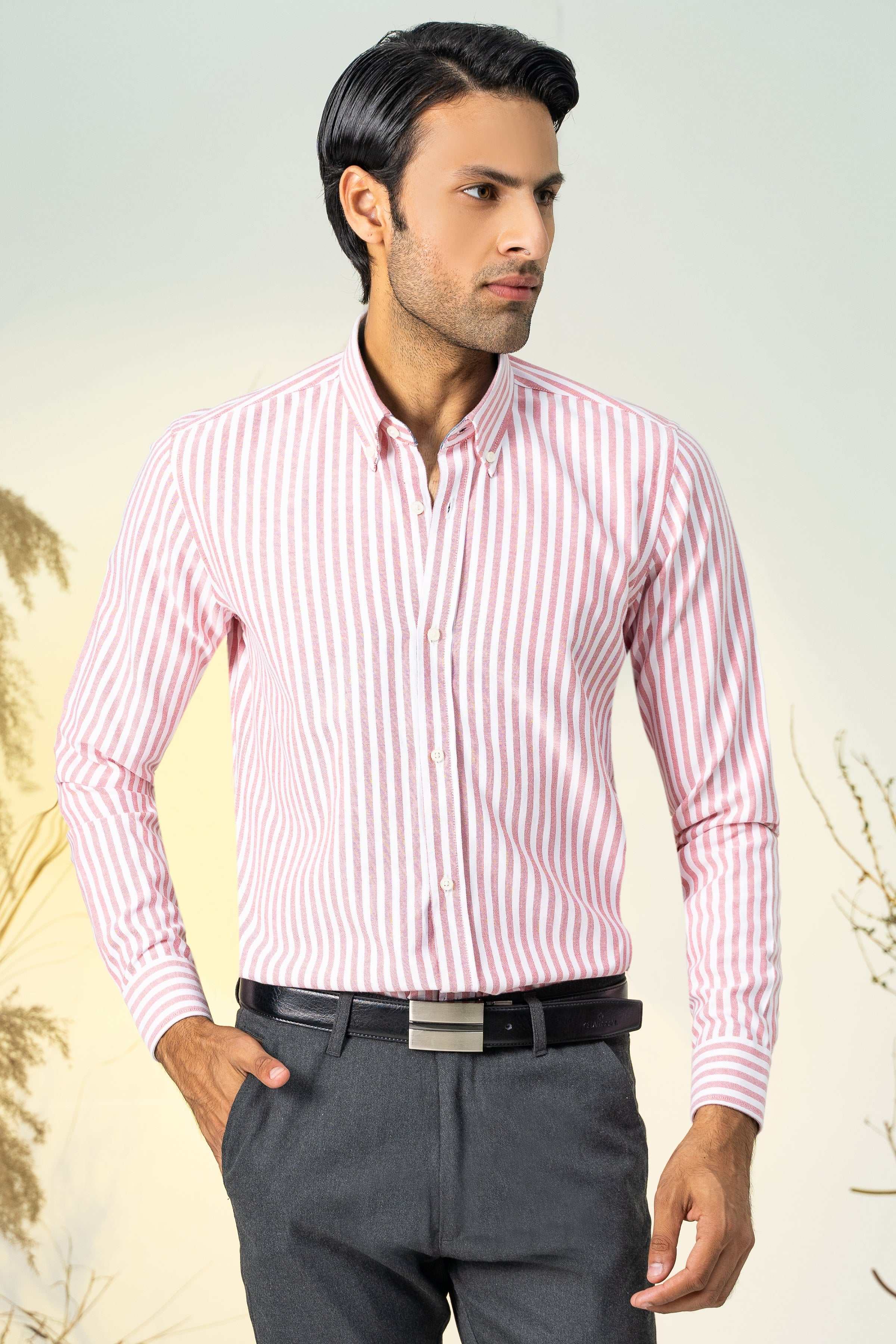 SMART SHIRT RED at Charcoal Clothing