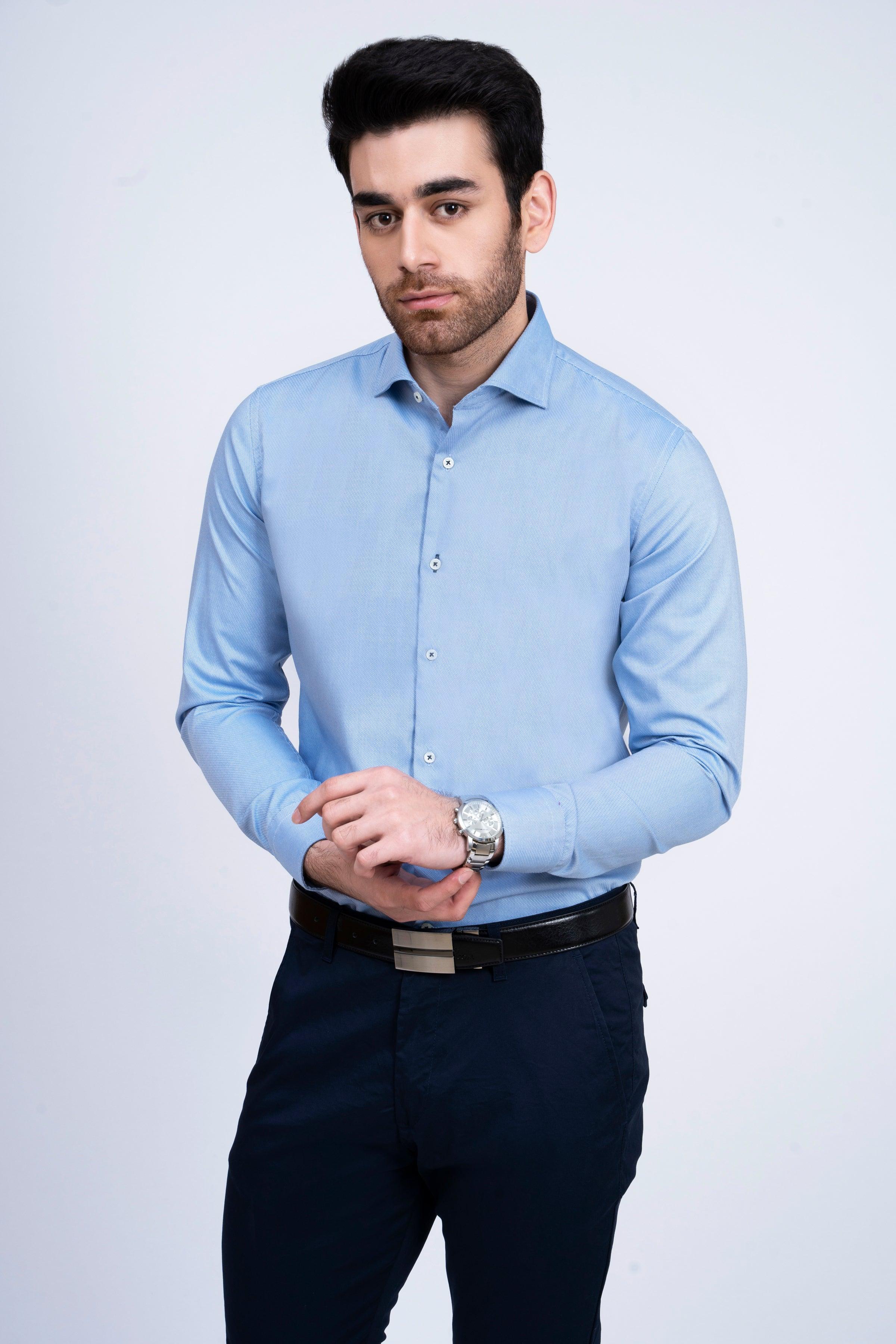 SMART SHIRT SKY BLUE at Charcoal Clothing