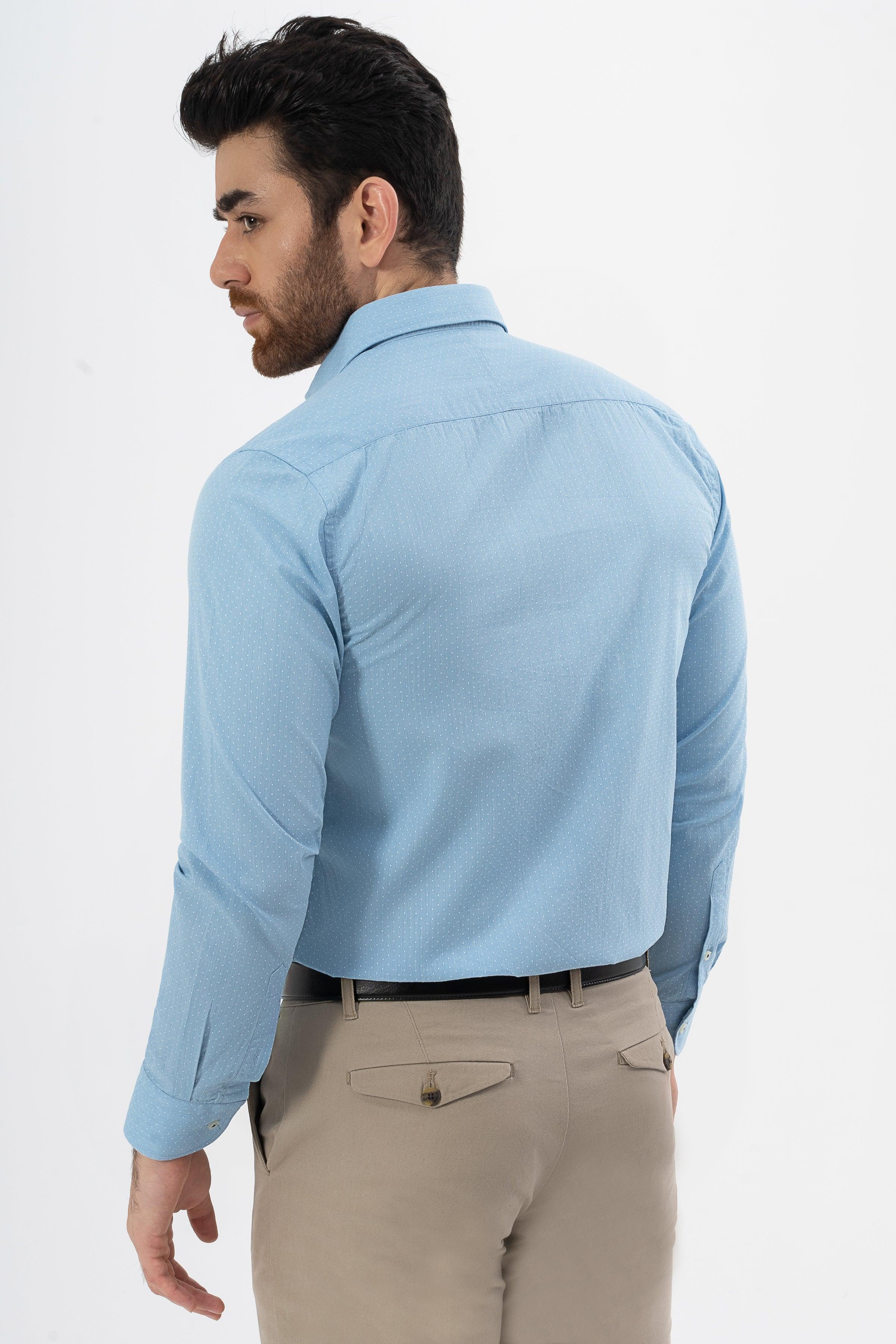 SMART SHIRT SKY BLUE at Charcoal Clothing