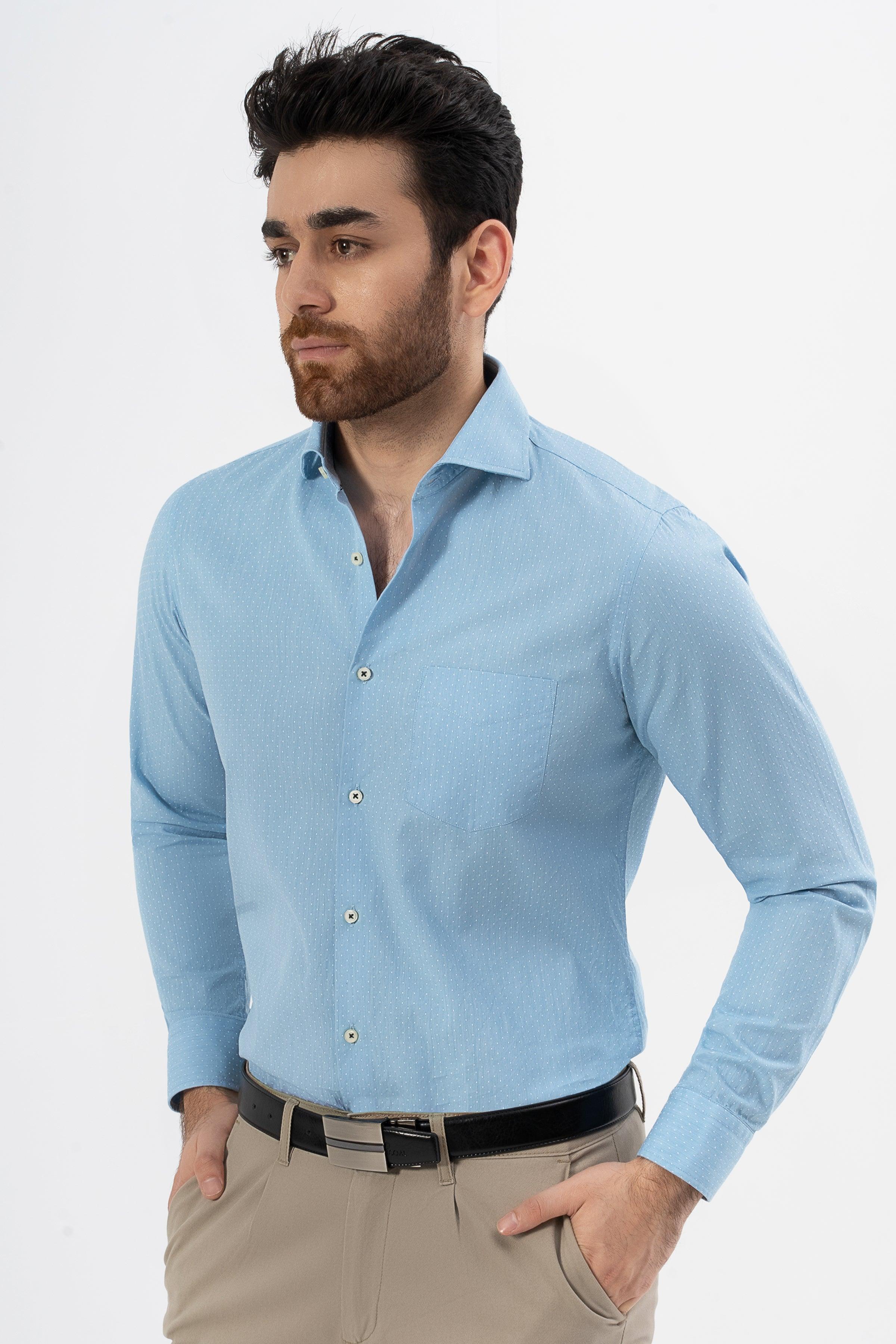 SMART SHIRT SKY BLUE at Charcoal Clothing