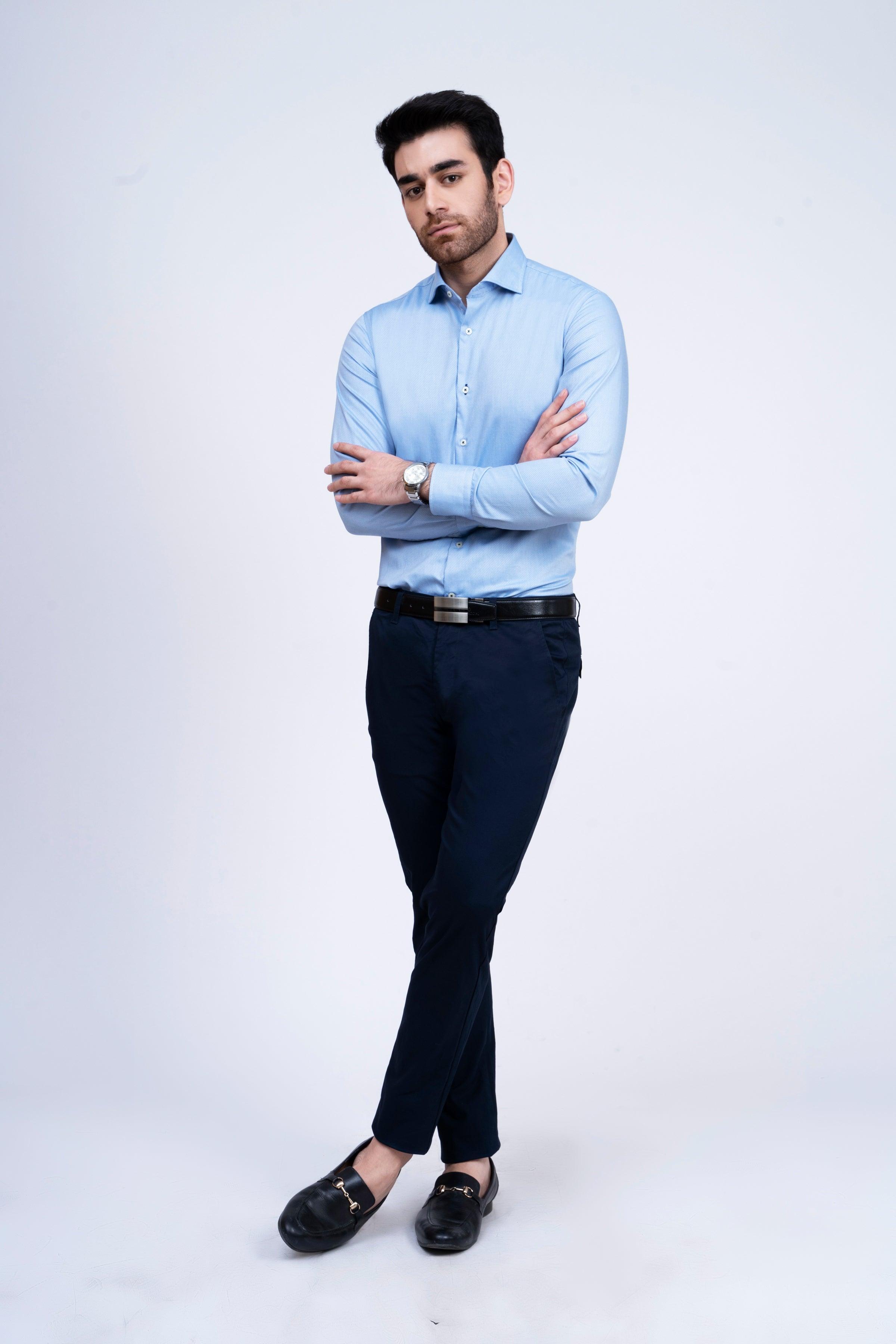 SMART SHIRT SKY BLUE at Charcoal Clothing