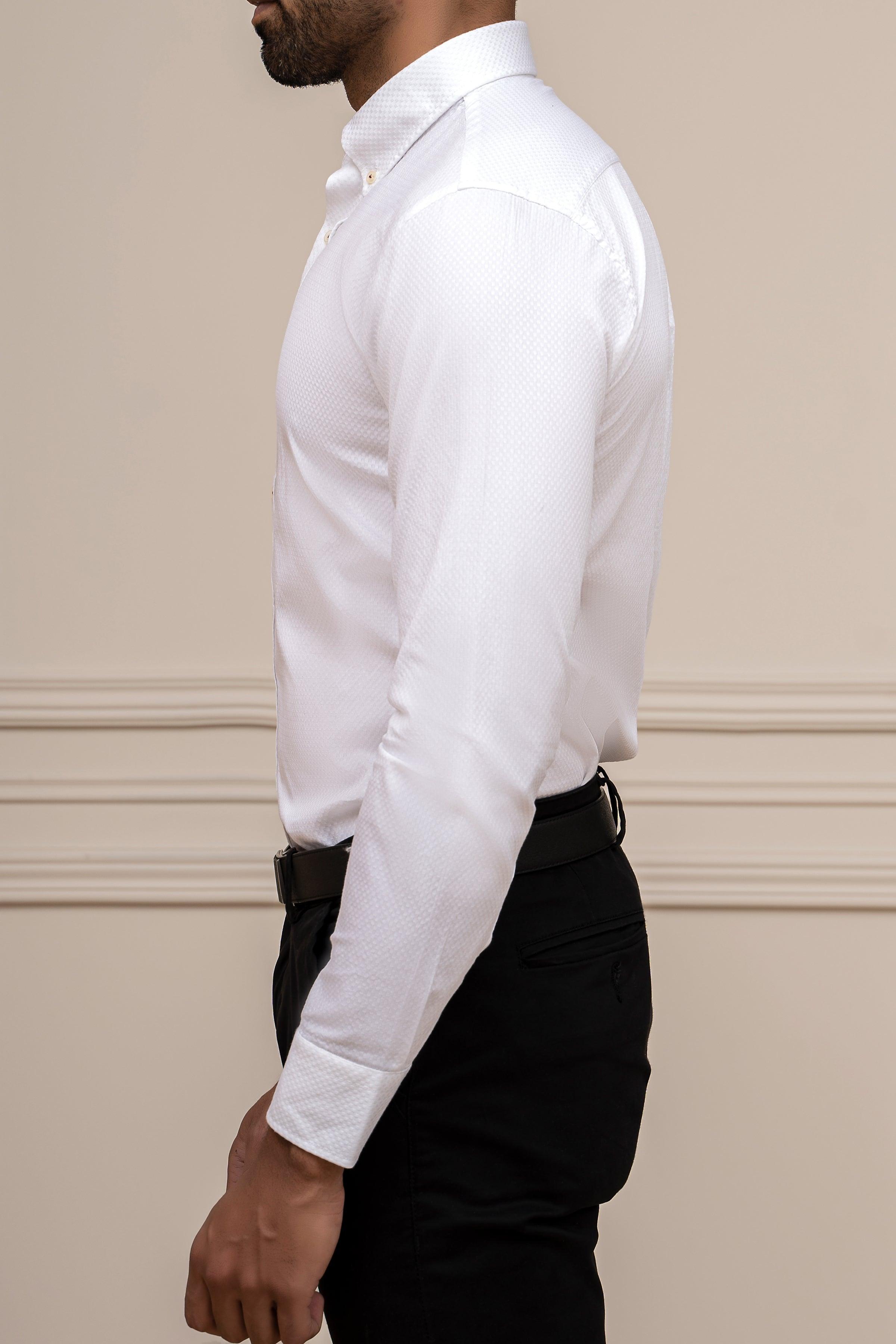 SMART SHIRT WHITE at Charcoal Clothing