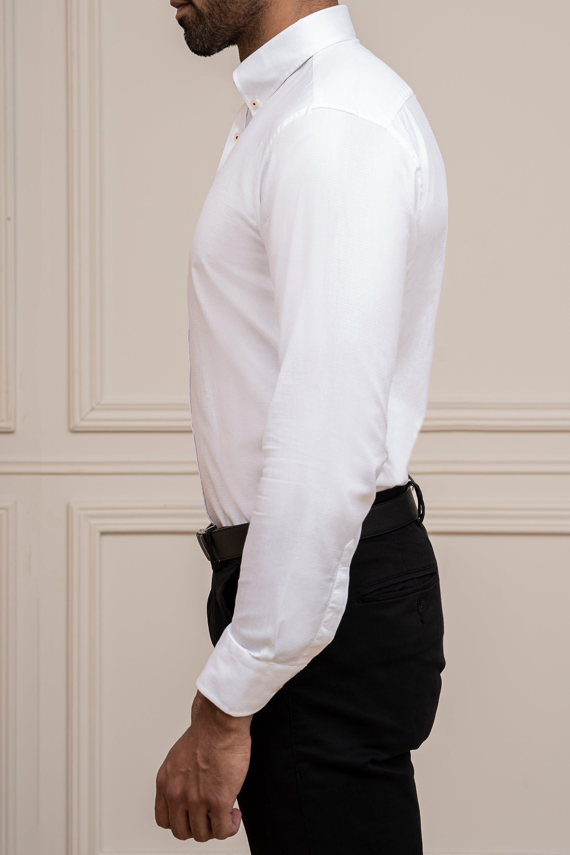 SMART SHIRT WHITE at Charcoal Clothing