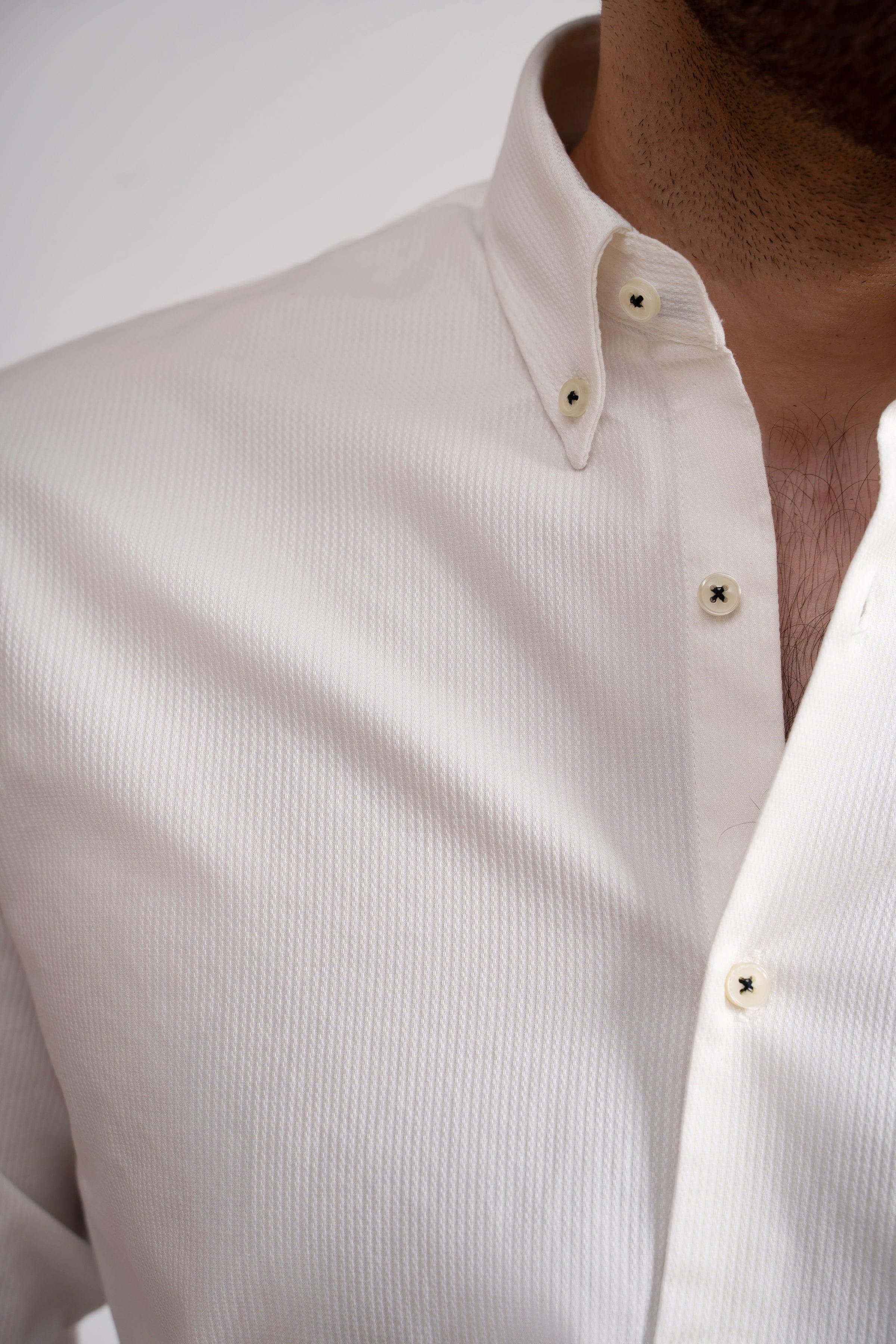 SMART SHIRT WHITE at Charcoal Clothing