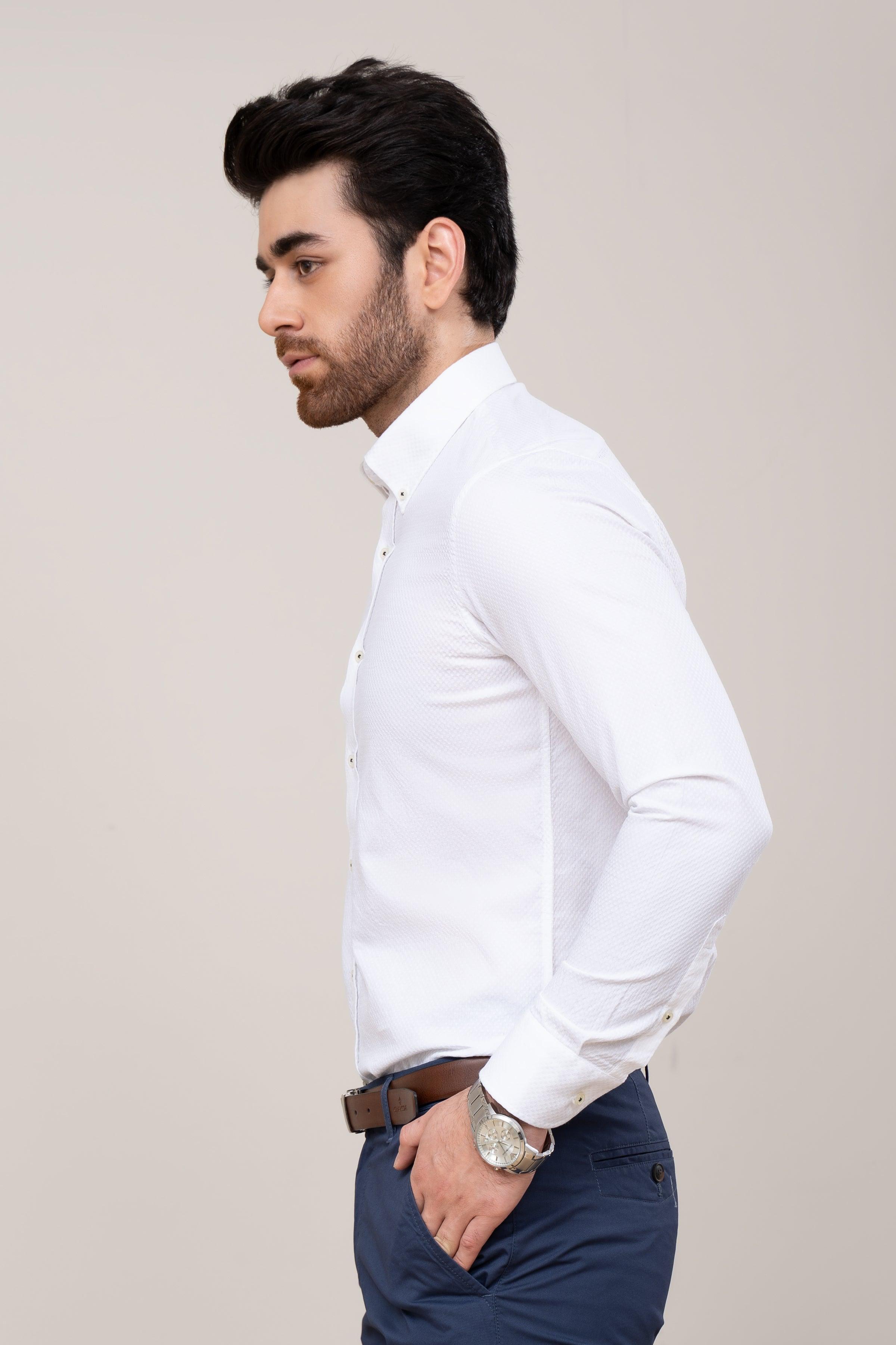 SMART SHIRT WHITE at Charcoal Clothing