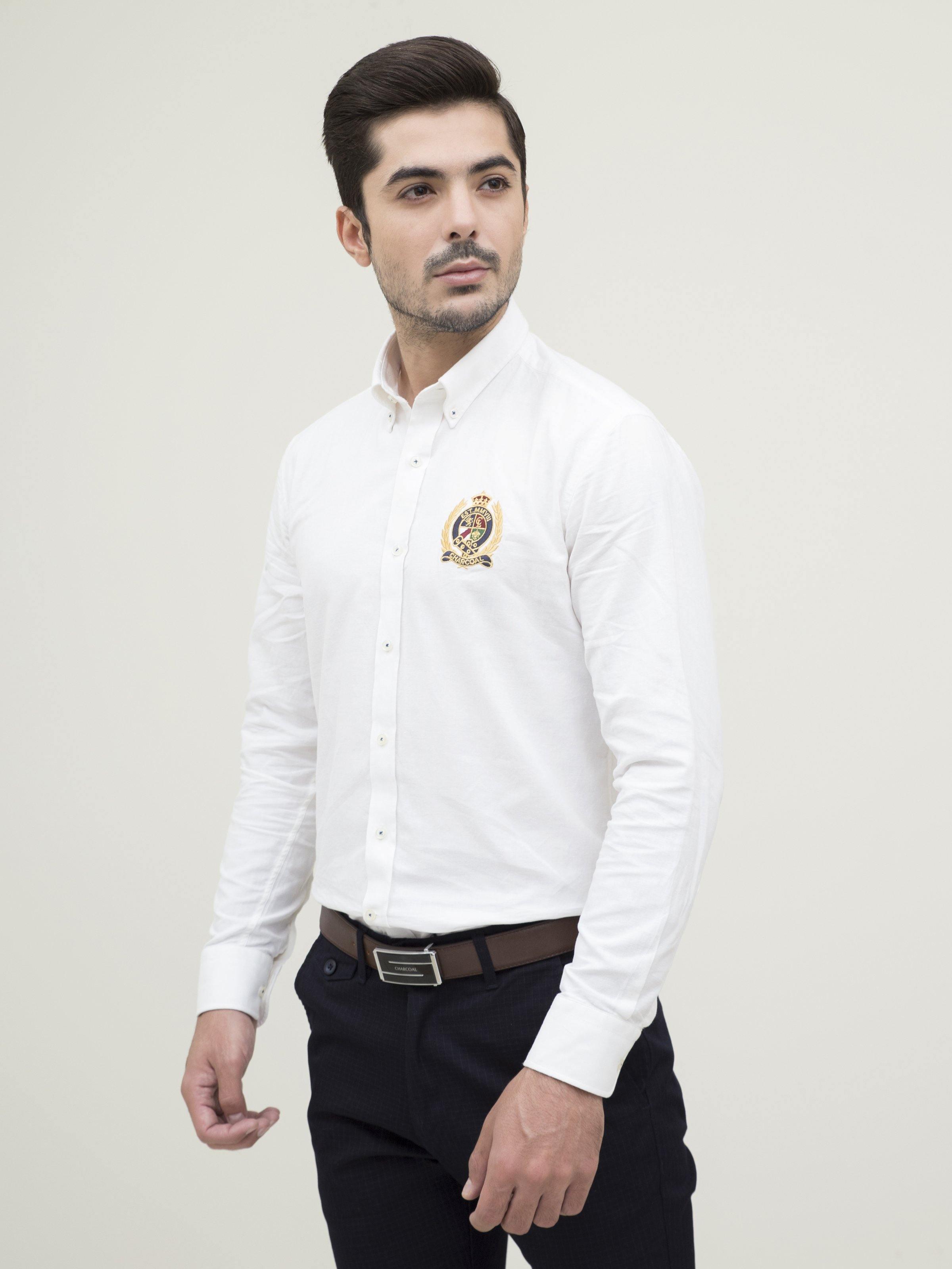 SMART SHIRT WHITE at Charcoal Clothing