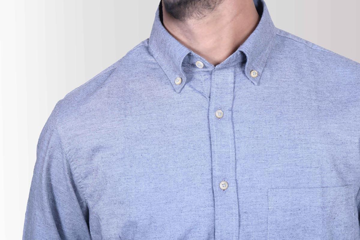 SMART SHIRT WOOL GREY at Charcoal Clothing