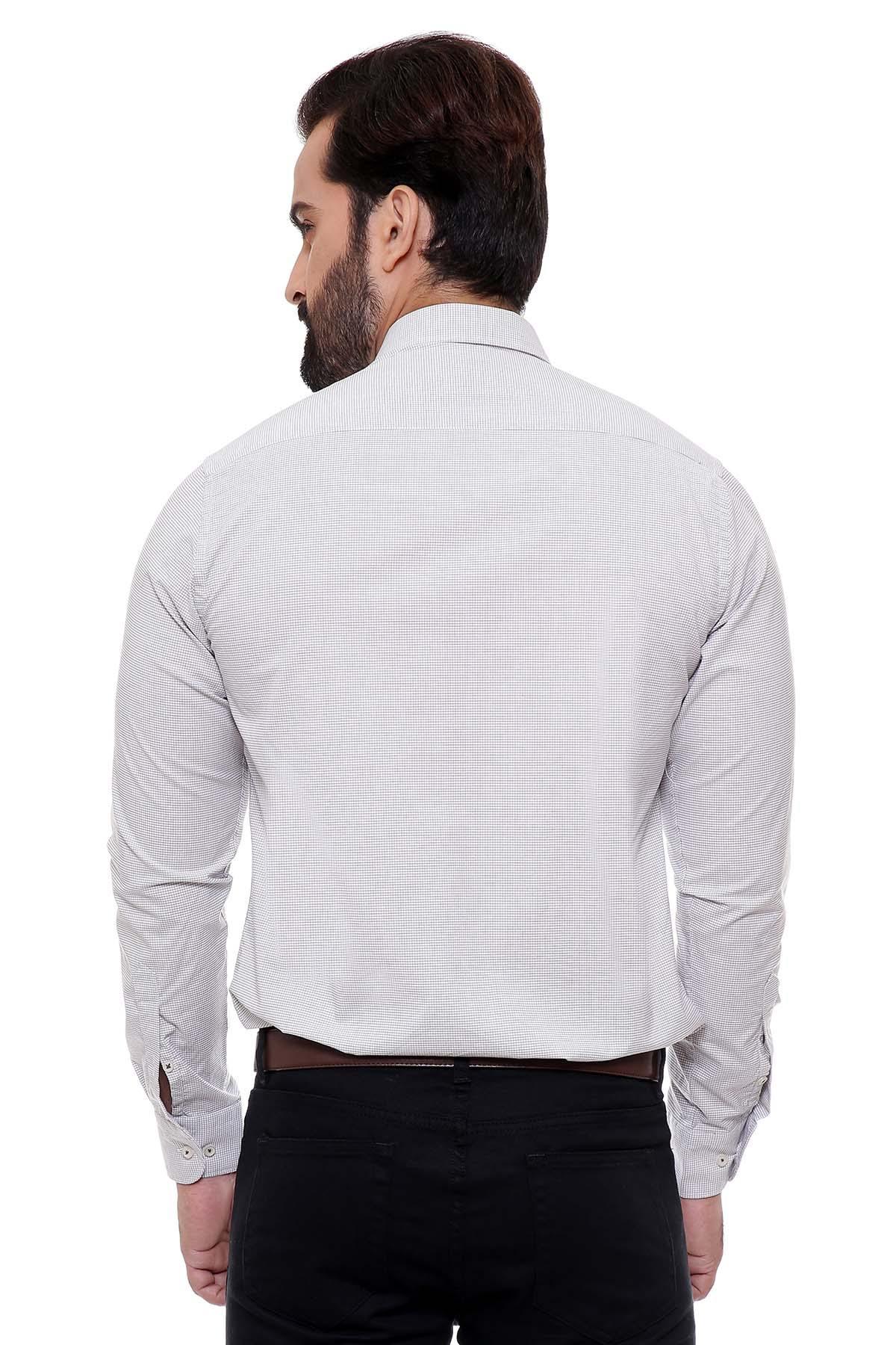 SMART SHIRTS BUTTON DOWN FULL SLEEVE LIGHT BEIGE at Charcoal Clothing