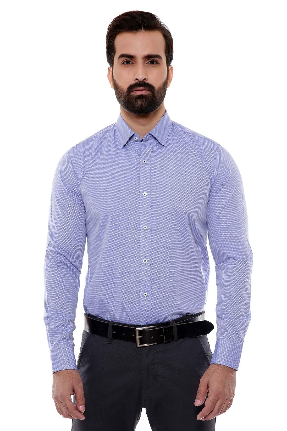 SMART SHIRTS BUTTON DOWN FULL SLEEVE SKY BLUE at Charcoal Clothing