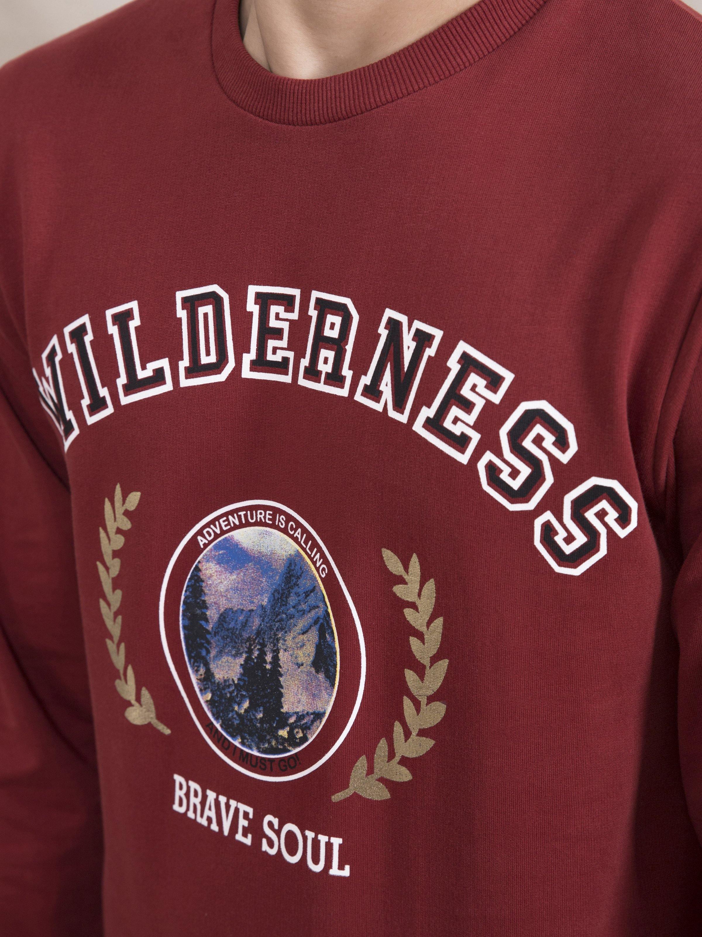 SWEAT SHIRT FULL SLEEVE RUST at Charcoal Clothing