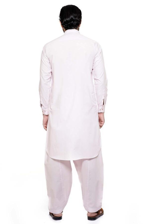 Shalwar Kameez with Collar Ash Rose at Charcoal Clothing