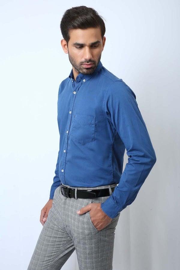 Smart Shirt Blue at Charcoal Clothing