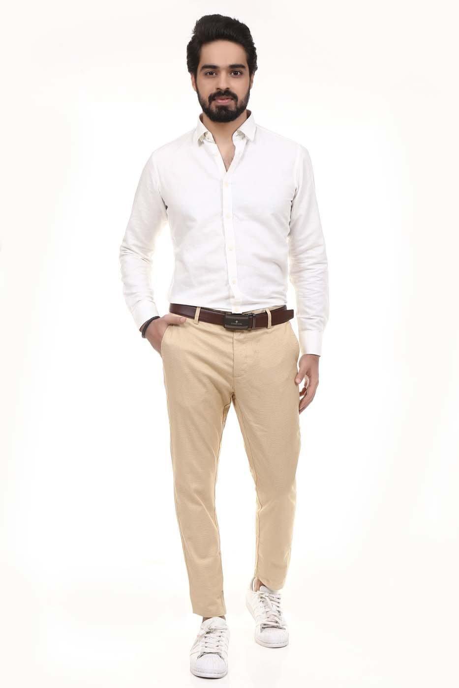 Smart Shirt Linen Off White at Charcoal Clothing