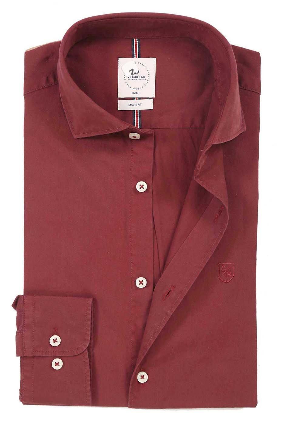 Smart Shirt Maroon at Charcoal Clothing