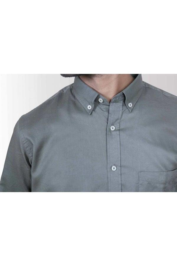 Smart Shirt Olive at Charcoal Clothing