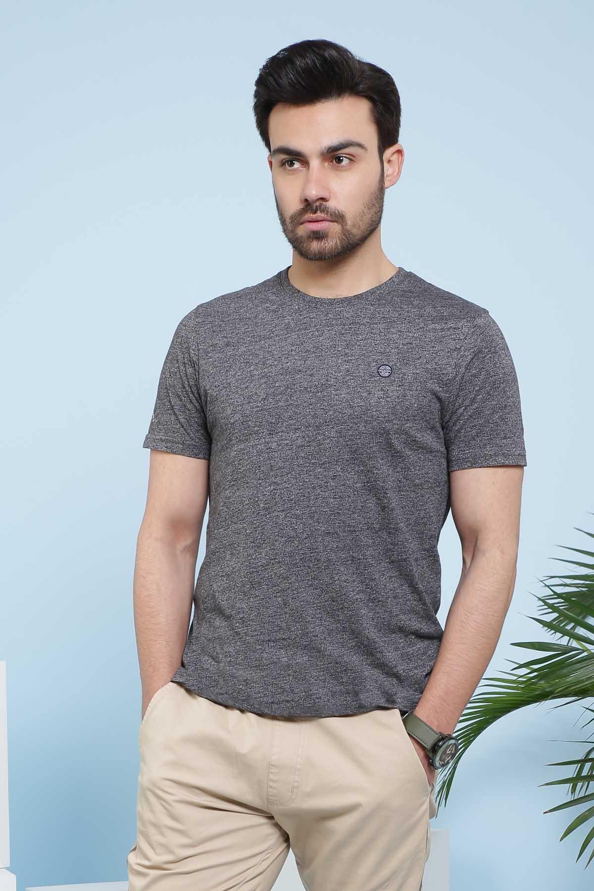 T SHIRT CREW NECK CHARCOAL at Charcoal Clothing