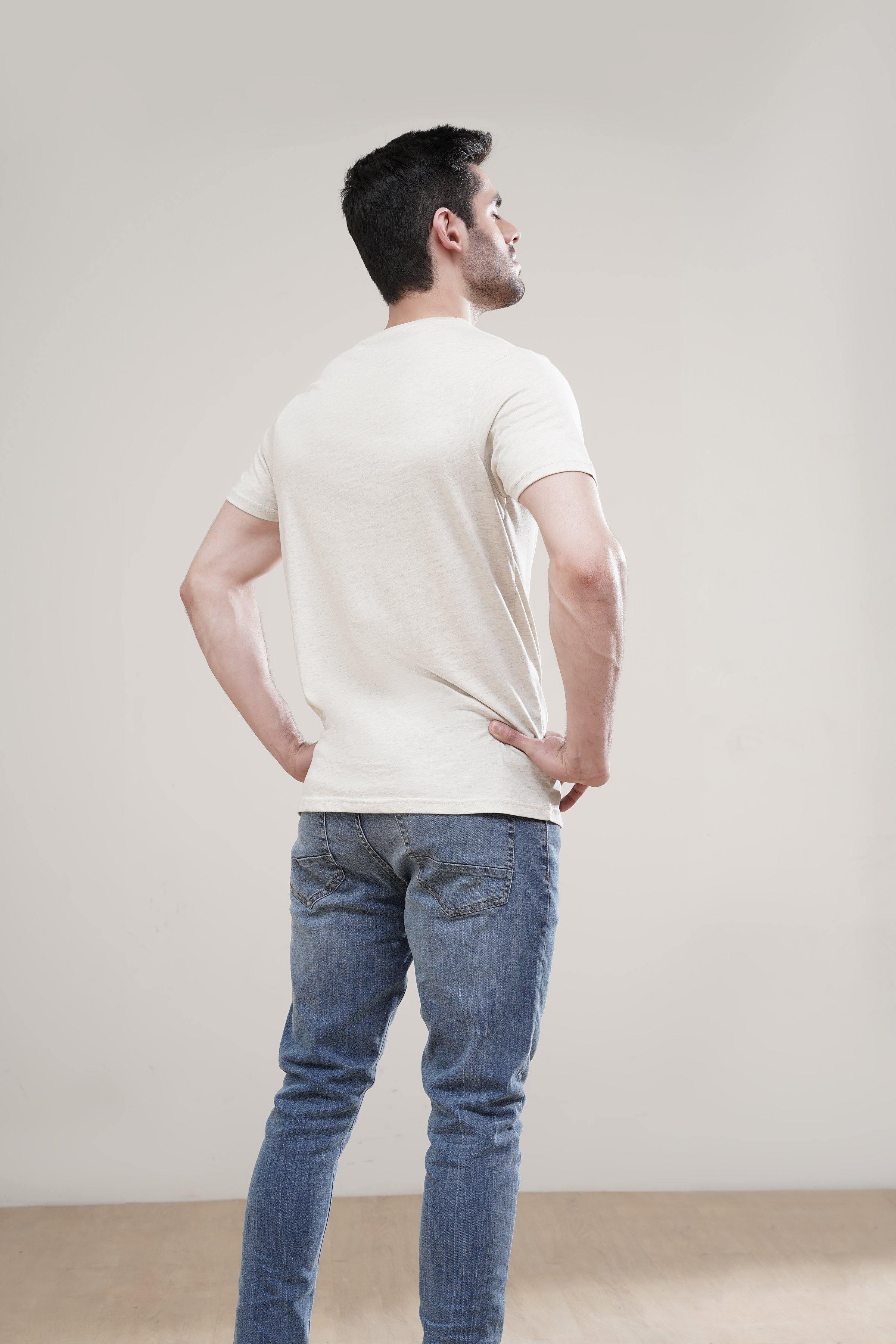 T SHIRT CREW NECK OUTMAIL at Charcoal Clothing