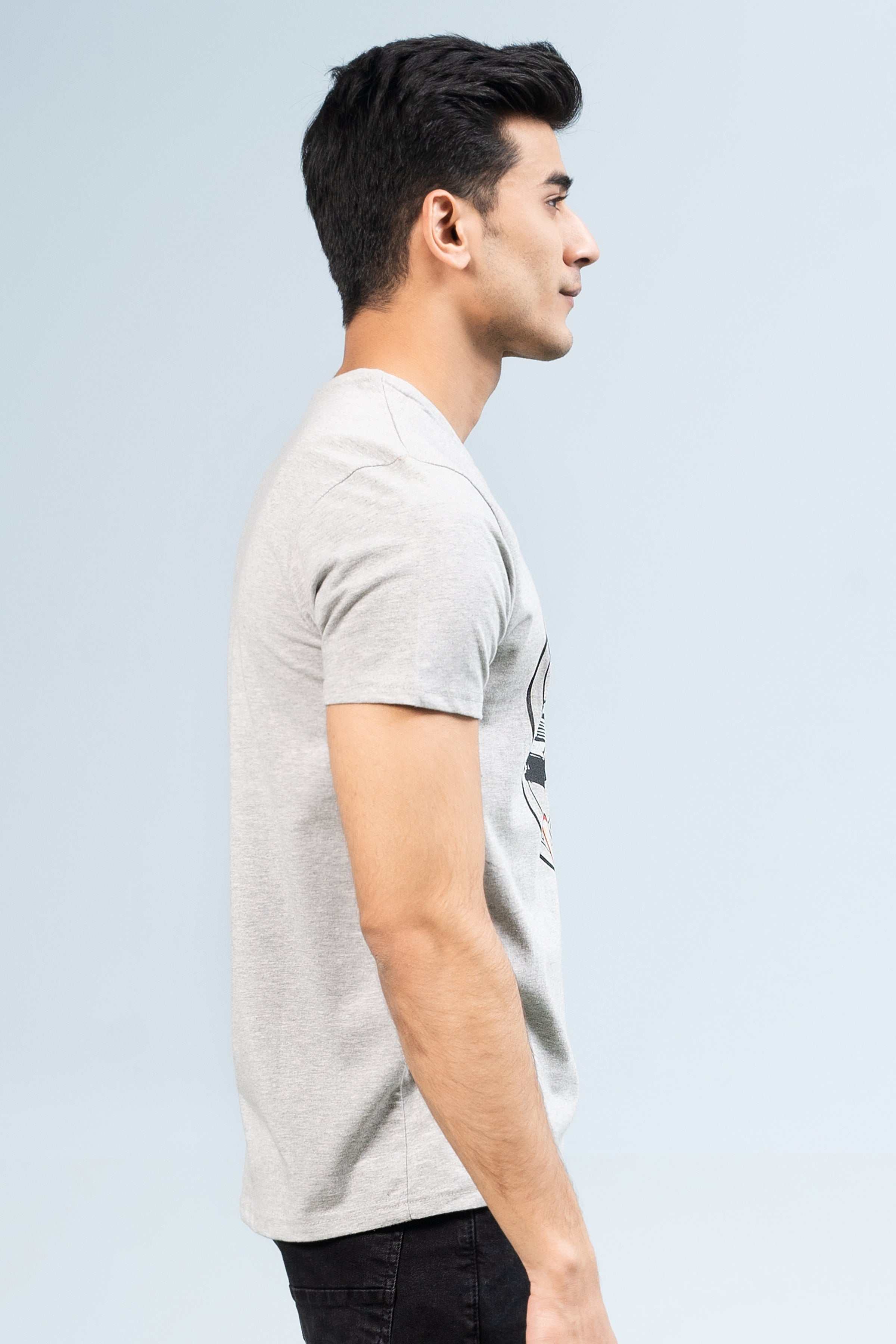 T SHIRT HEATHER GREY at Charcoal Clothing