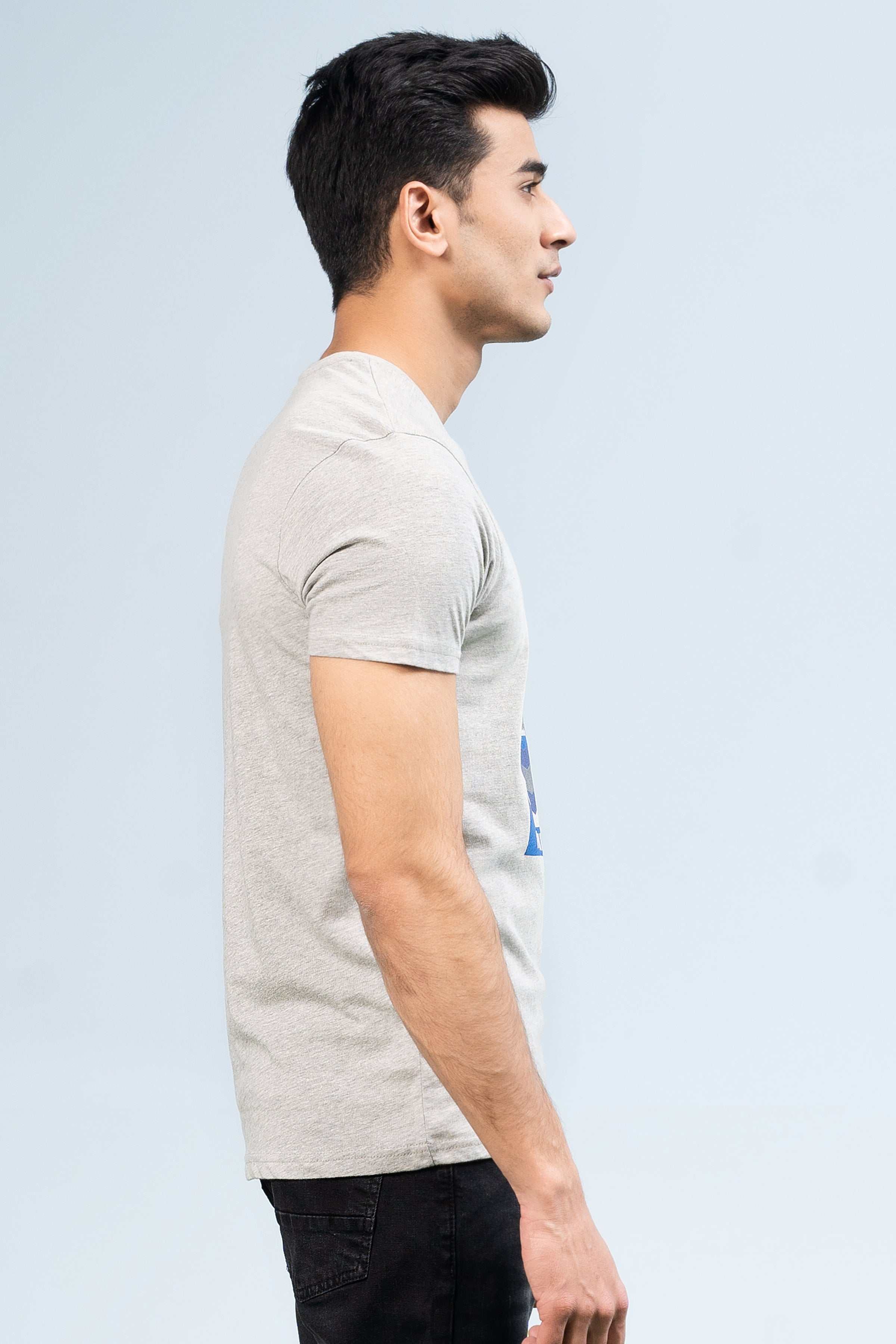 T SHIRT HEATHER GREY at Charcoal Clothing