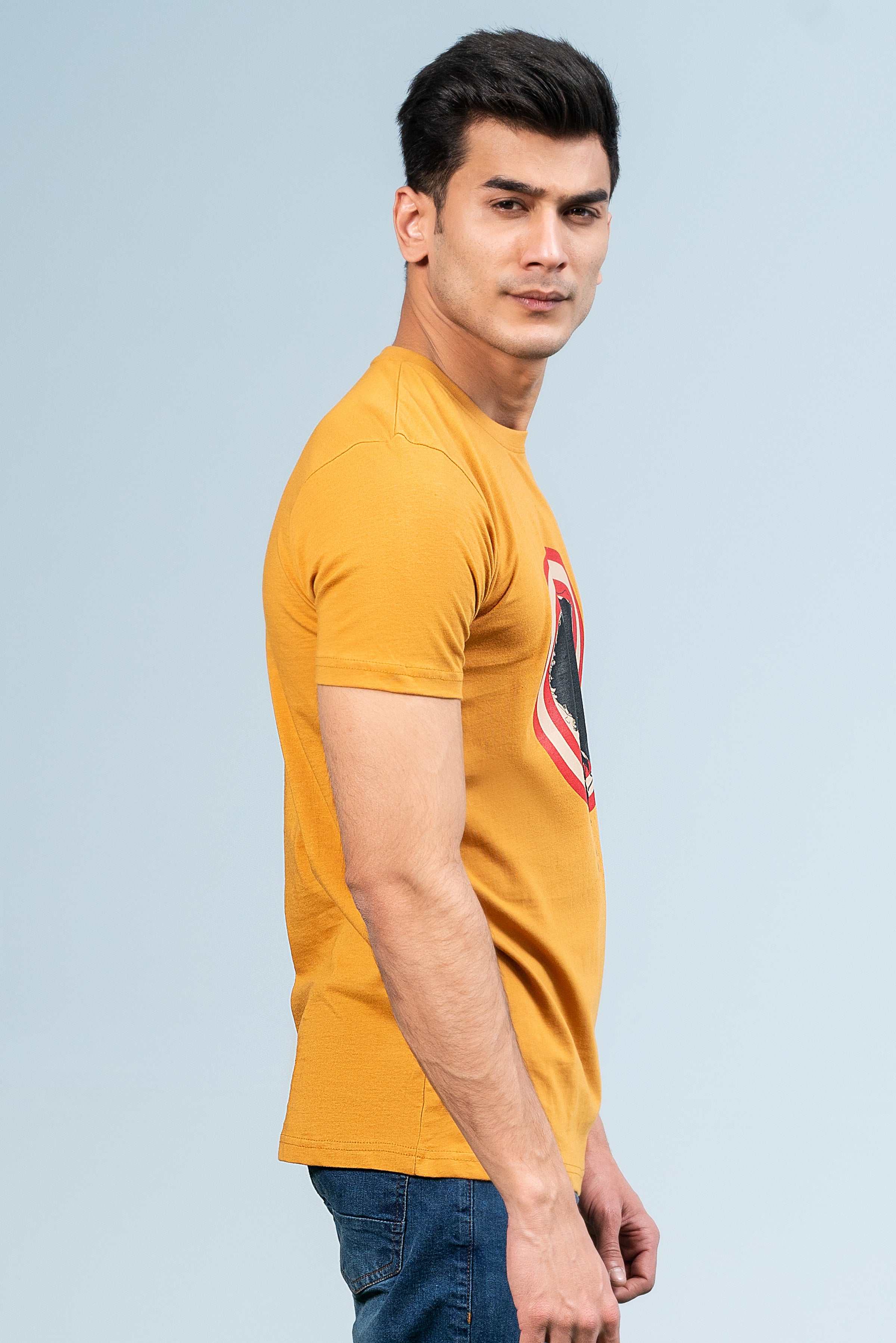T SHIRT MUSTARD at Charcoal Clothing