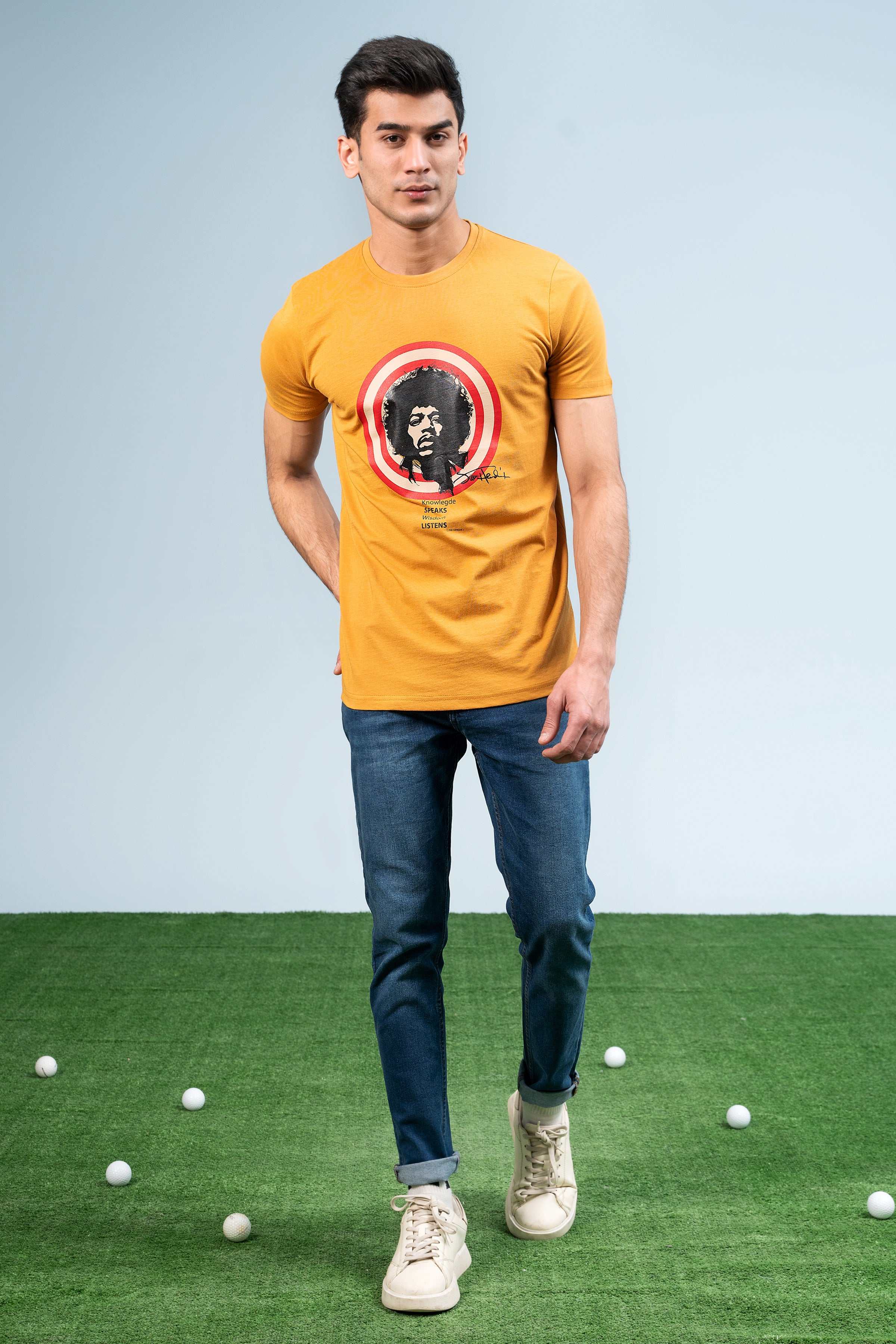 T SHIRT MUSTARD at Charcoal Clothing