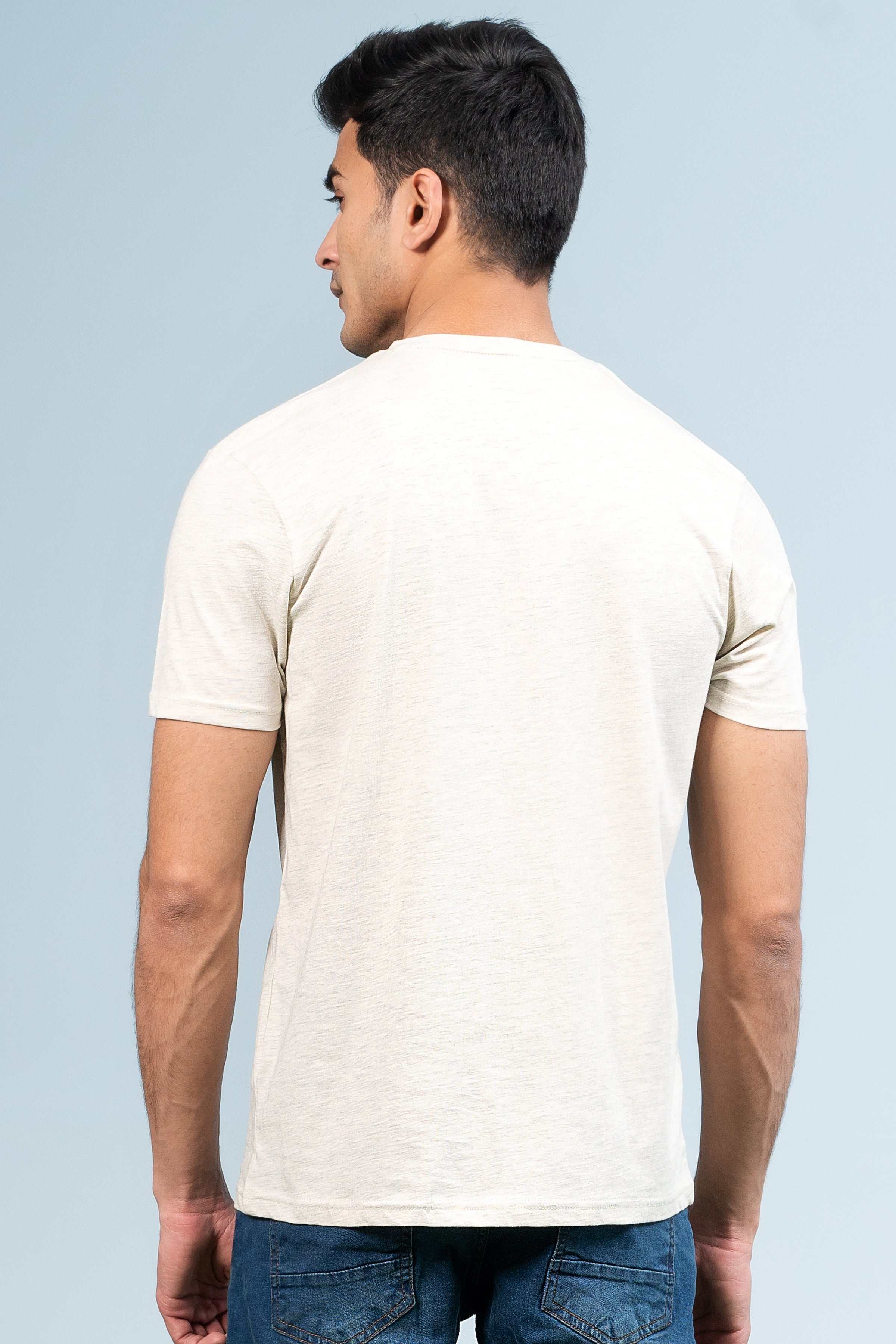 T SHIRT OATMEAL at Charcoal Clothing