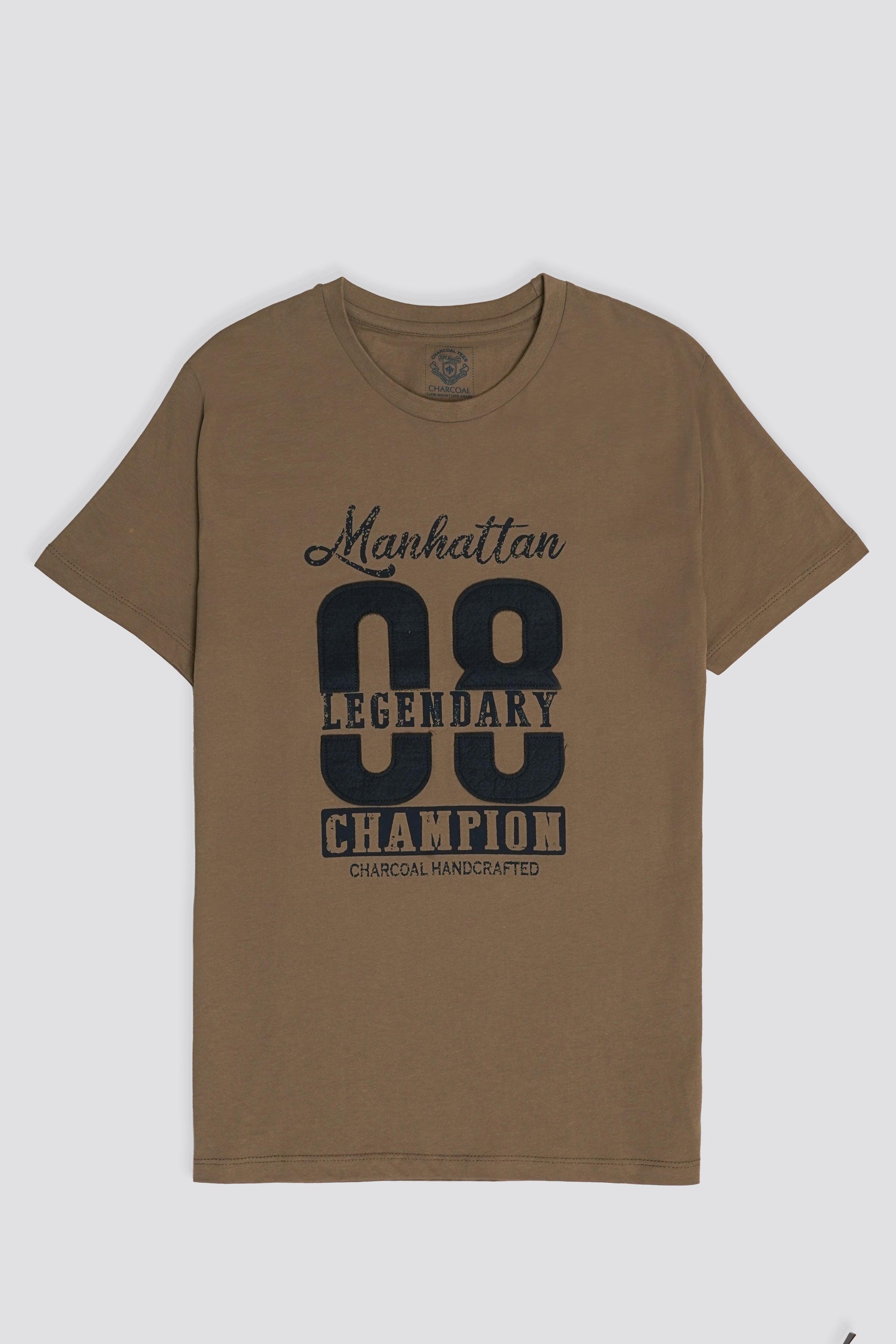 T-SHIRT OLIVE at Charcoal Clothing
