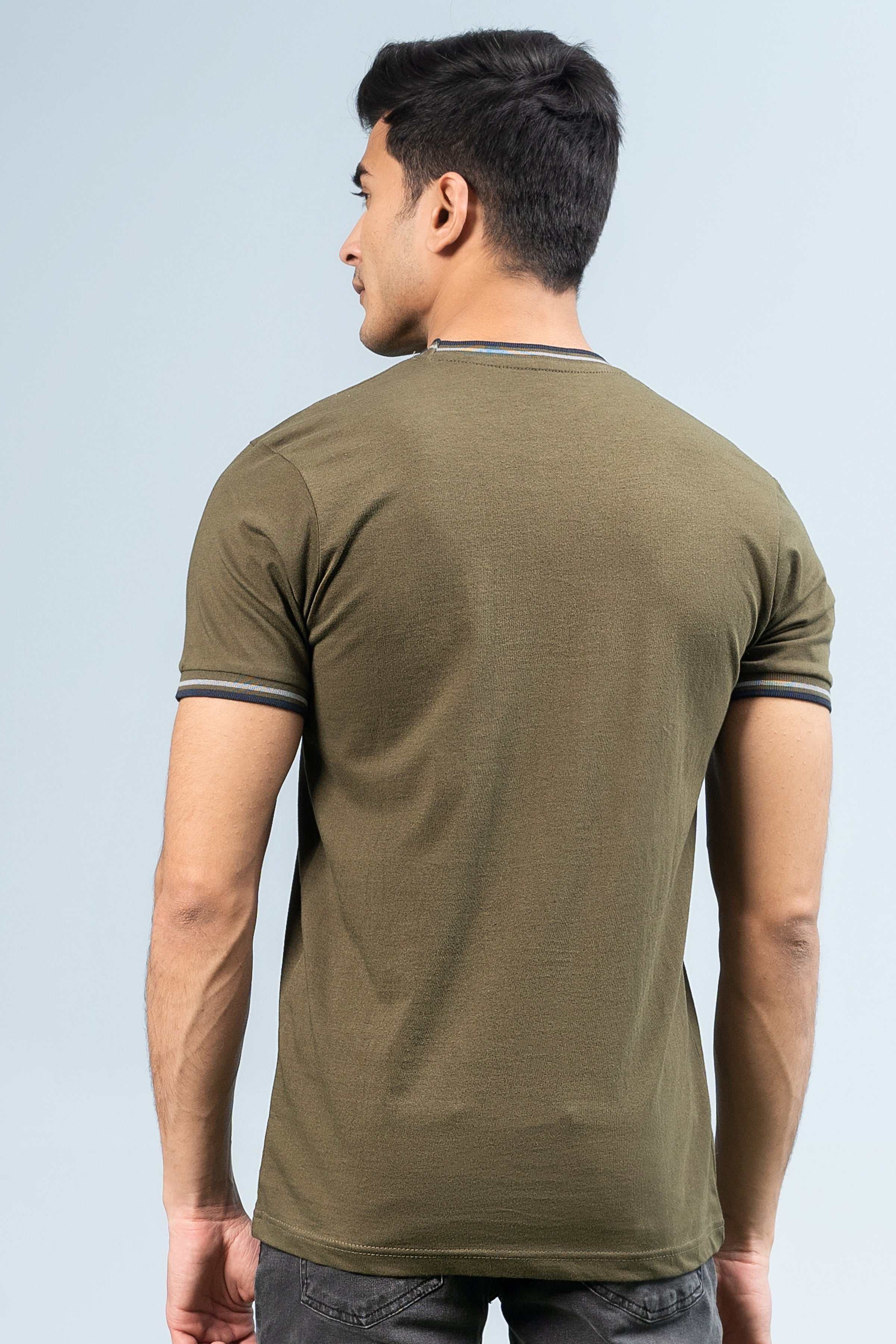 T SHIRT OLIVE at Charcoal Clothing
