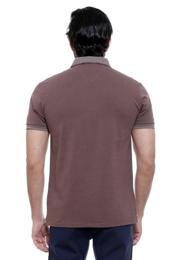 T SHIRT POLO BROWN at Charcoal Clothing