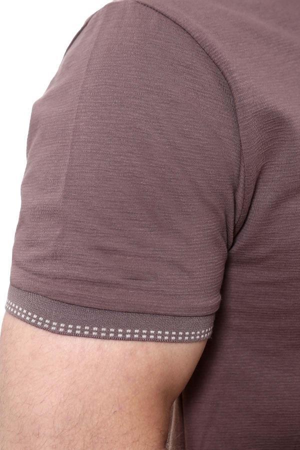 T SHIRT POLO BROWN at Charcoal Clothing
