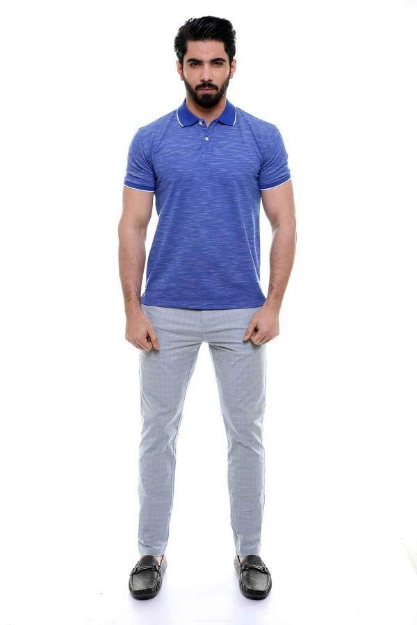 T SHIRT POLO INK BLUE at Charcoal Clothing