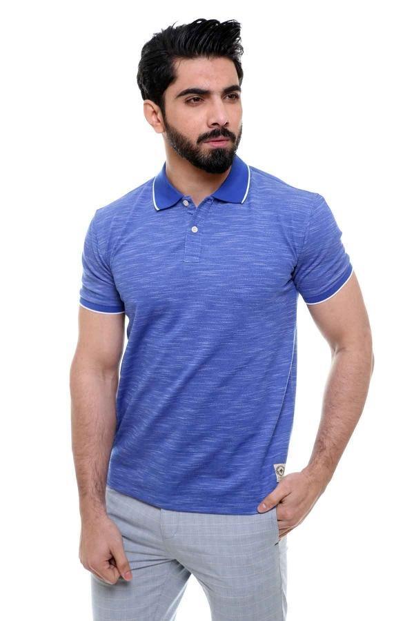 T SHIRT POLO INK BLUE at Charcoal Clothing