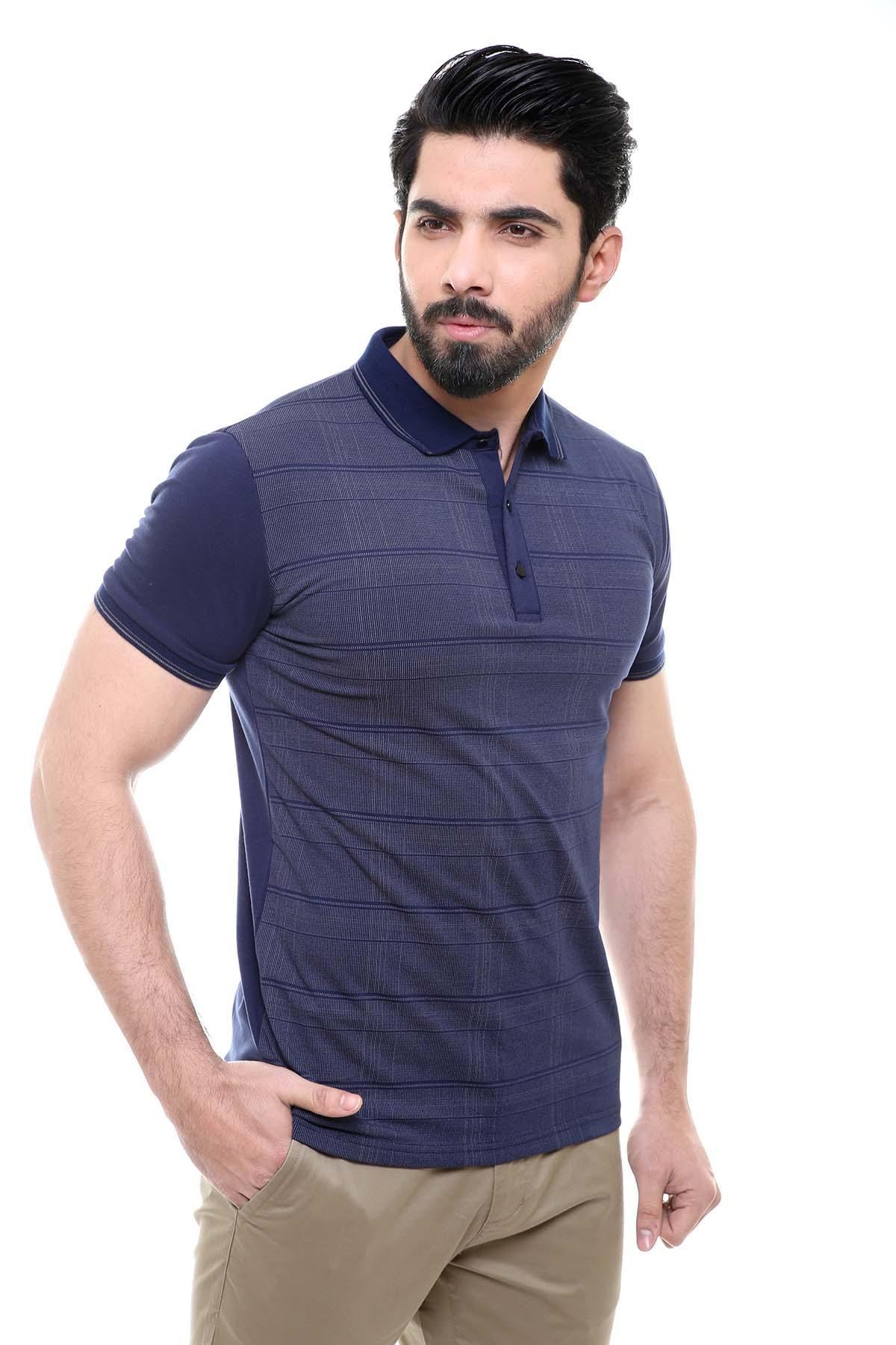 T SHIRT POLO NAVY at Charcoal Clothing