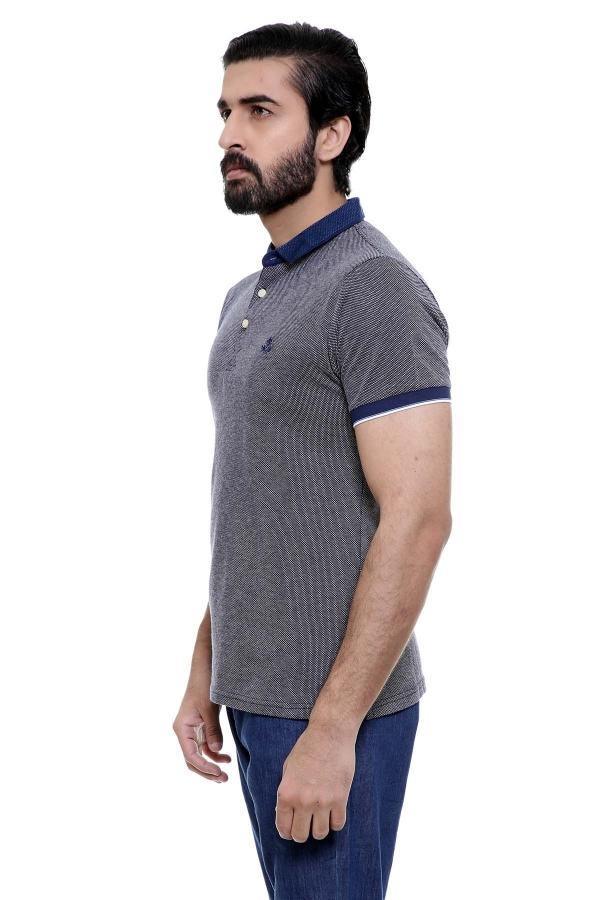 T SHIRT POLO NAVY at Charcoal Clothing